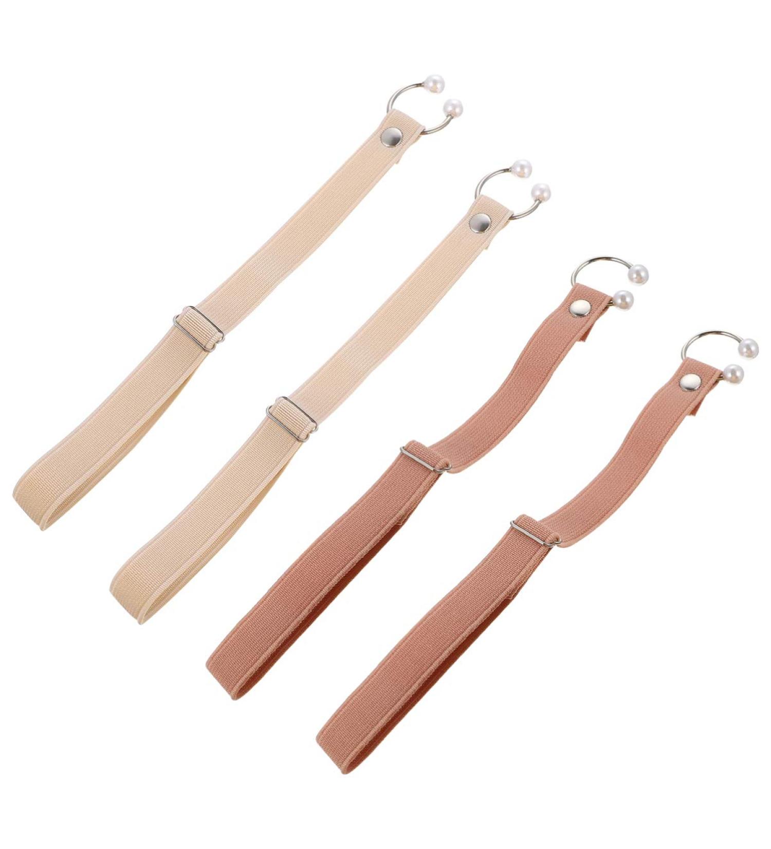Milist Shoebander: Reusable Anti-Slip Adjustable Shoe Strap Decoration Holder - Beige & Pink for High Heels & Flats - Buy Online on GoSupps.com