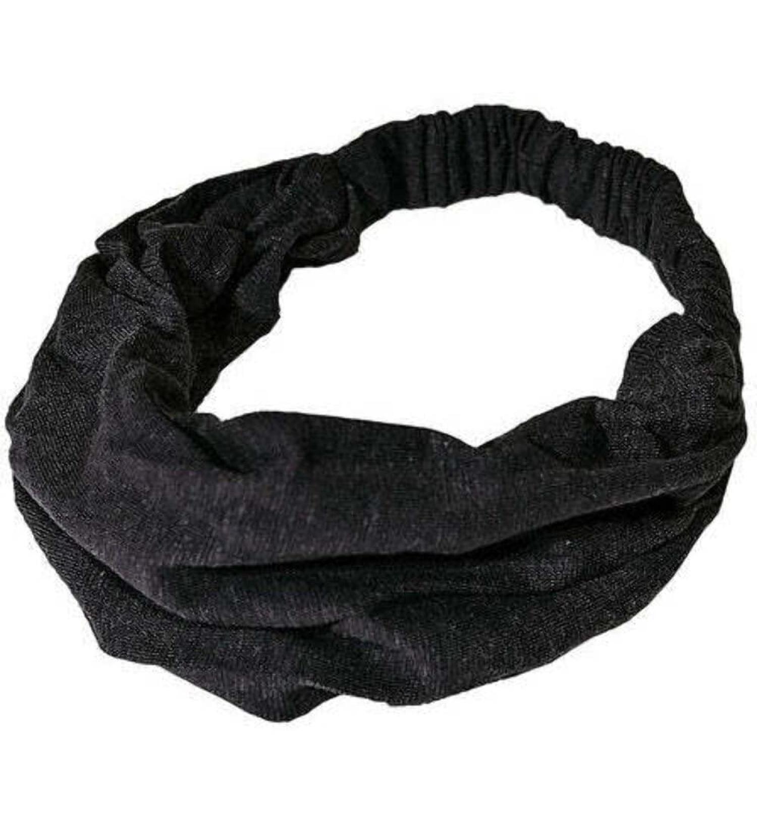 HempAge Hair Band Hemp/Organic Cotton Black One Size