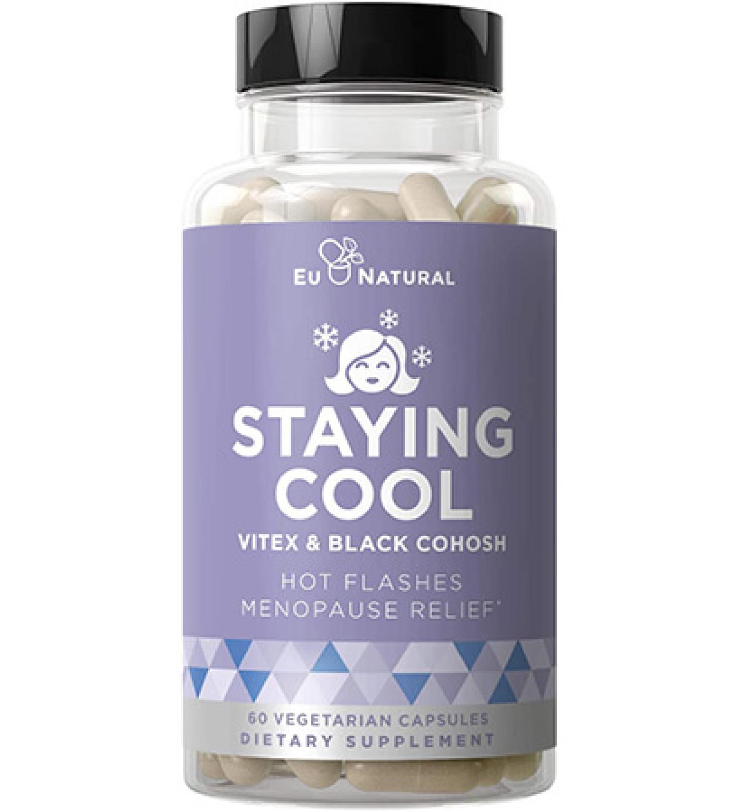 Eu Natural Staying Cool - Menopause Hot Flashes Relief | 60 Natural Capsules - Buy Online on GoSupps.com