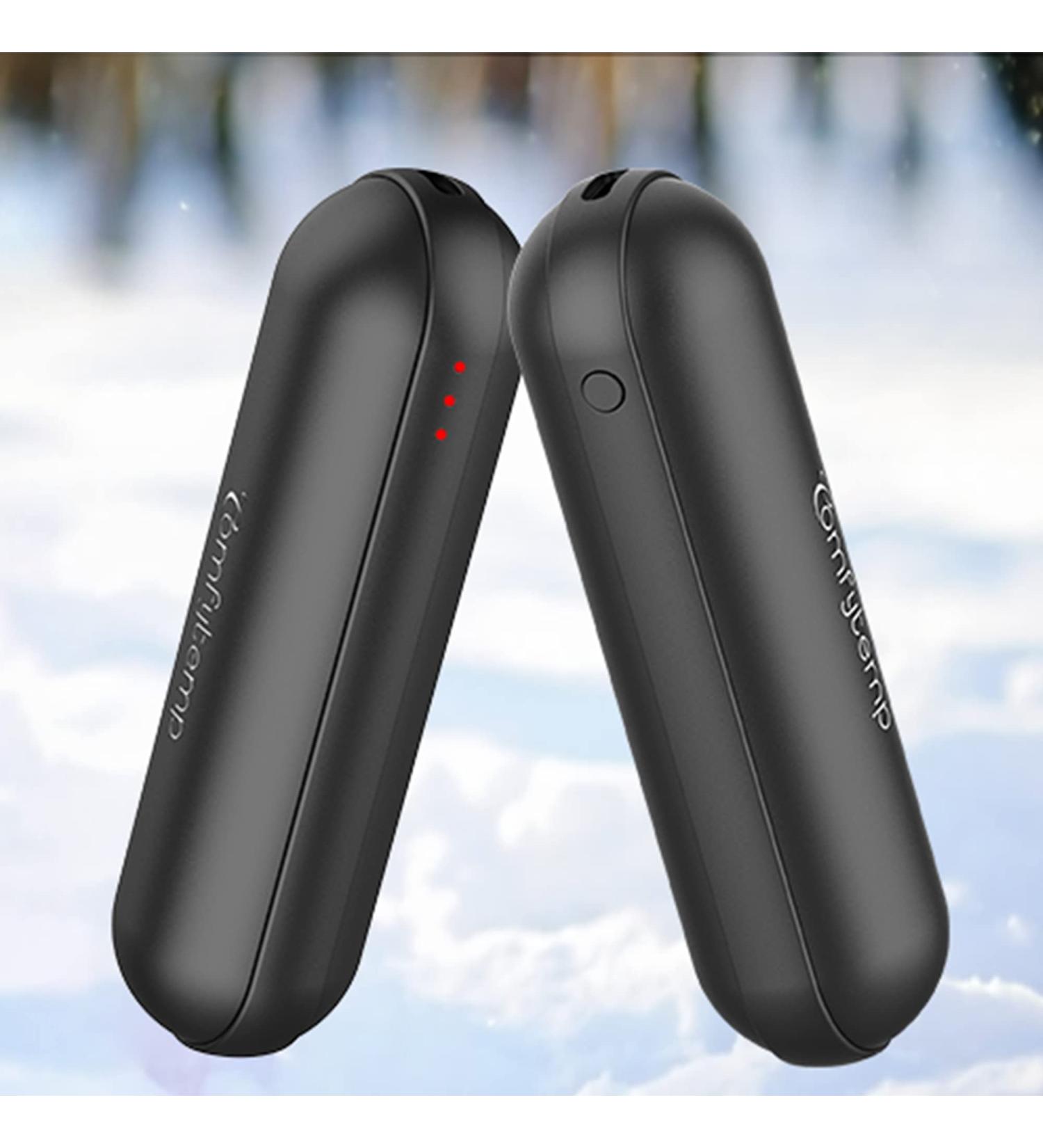 Comfytemp Hand Warmer, Rechargeable Hand Warmer 9000mAh/5200mAh/4500mAh, 3 Level Adjustable, 360 Emit Heat, Camping & Outdoor & Winter & Therapy Black 4500mAh 2 Packs - Buy Online on GoSupps.com