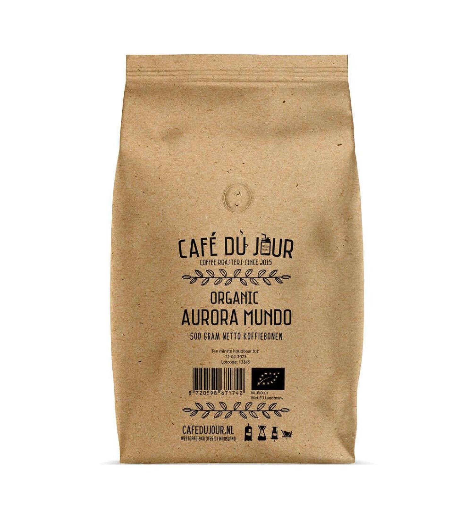 Coffee of the Day Aurora Mundo Organic coffee beans 500 grams