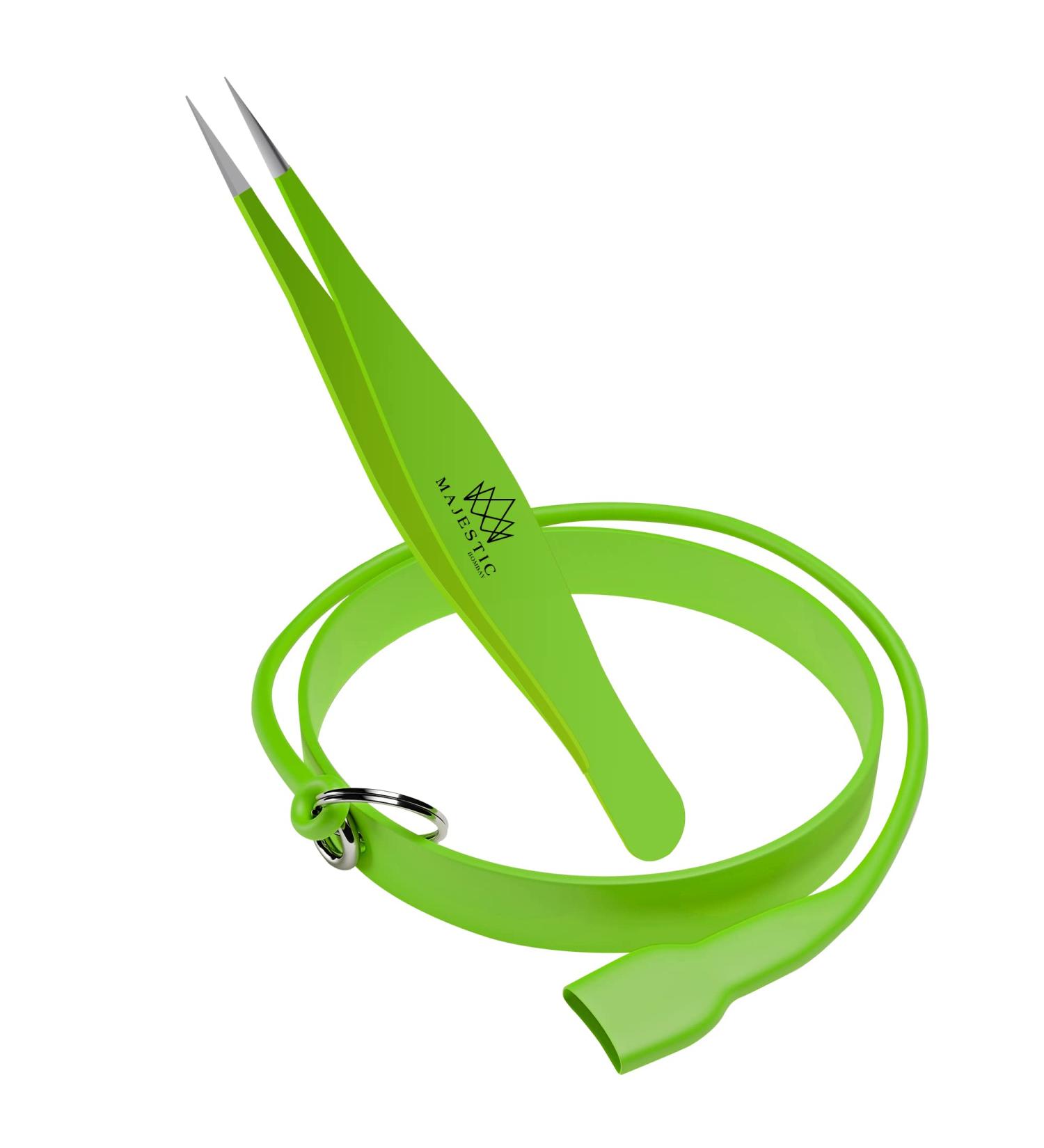 Majestic Bombay Point Tweezer for Women and Men - Precision Surgical Tweezers for Facial, Brow, and Ingrown Hair Removal - Best Tweezers for Chin Hair - Buy Online on GoSupps.com