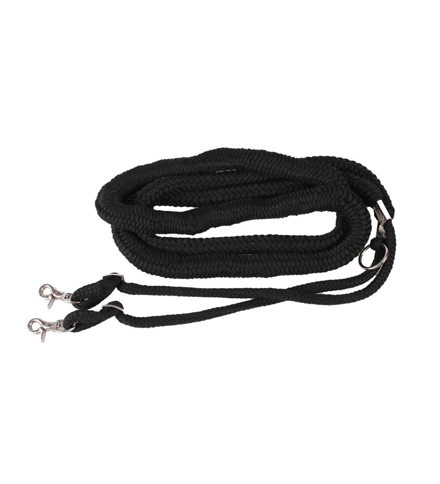 QHP Lunging Aid Lunging Line Lunge Groundwork 4 Colors 4 Sizes (S black) S black