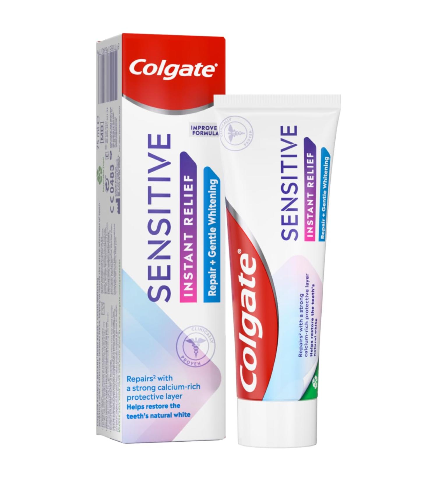Colgate Sensitive Instant Relief Toothpaste 4 Pack 75ml - Buy Online on GoSupps.com