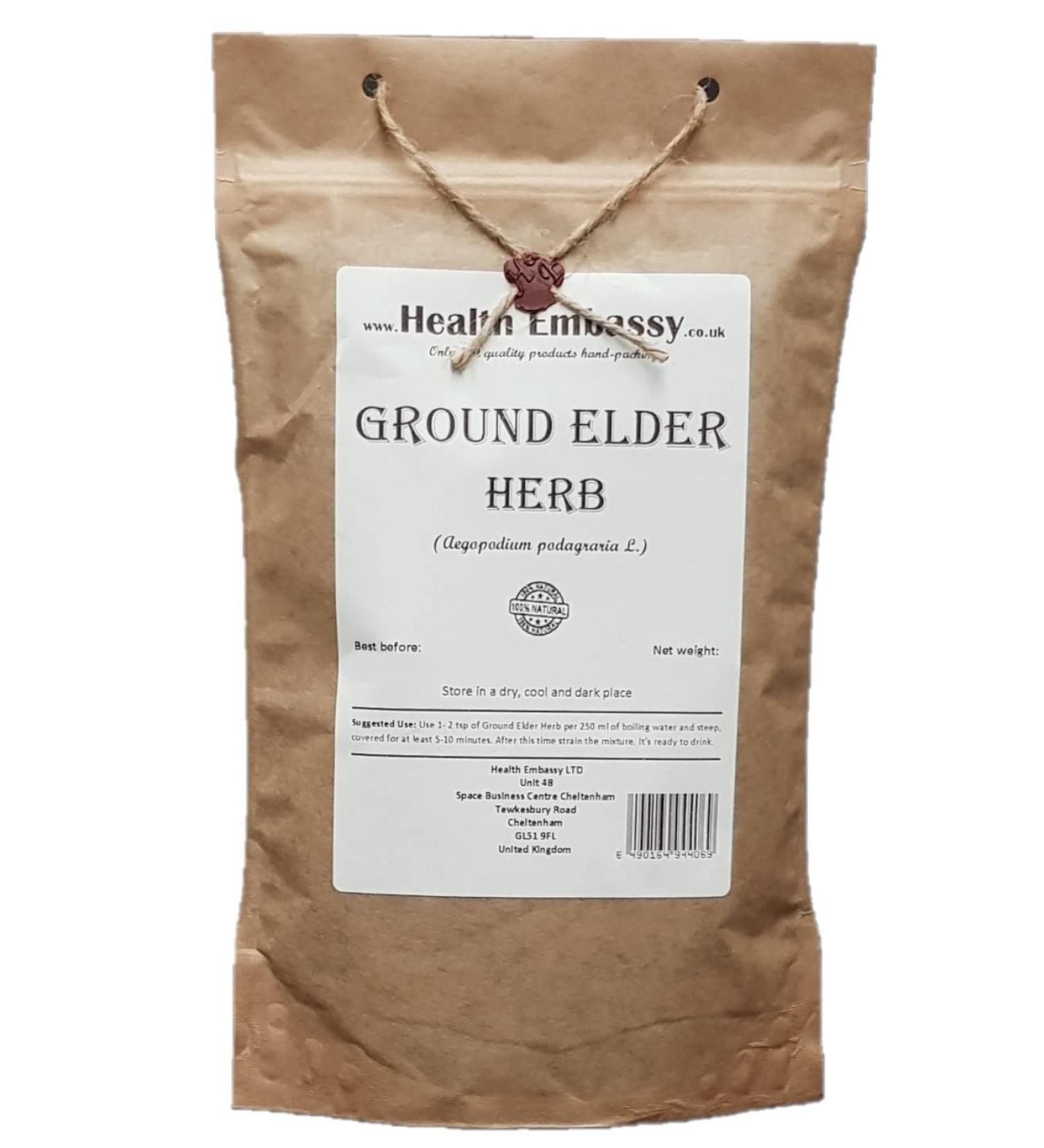  HEALTH EMBASSY Health Embassy Herbe d' gopode Tisane | Aegopodium Podagraria L | Ground Elder Herb Tea 50g - Buy Online on GoSupps.com