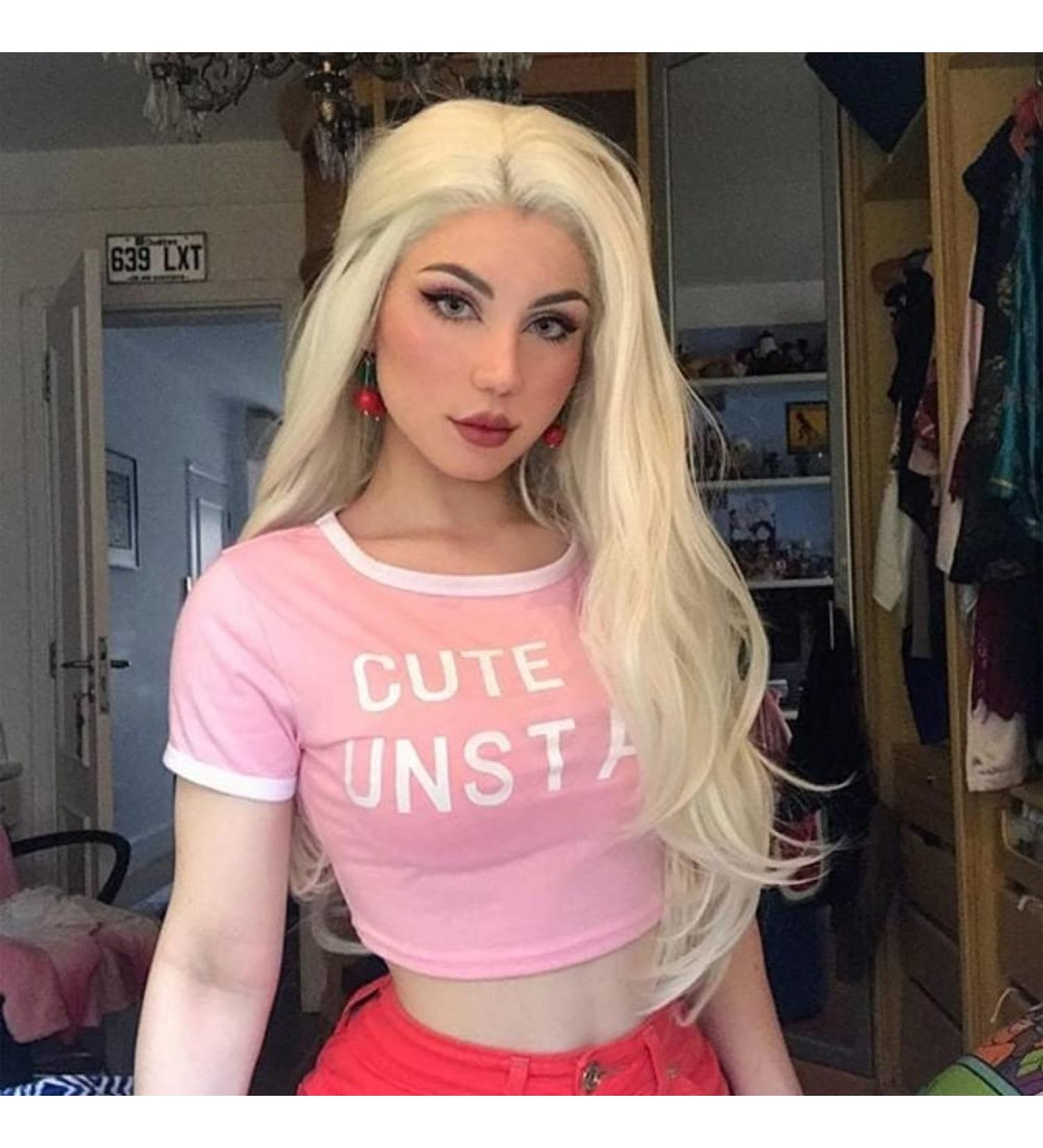 Angle Lucky Blonde Lace Front Wig for Women Synthetic Long Straight 613 Blonde Free Part Natural Hairline Wig Heat Resistant Cosplay Makeup Wigs 24 Inches 24 Blonde - Buy Online on GoSupps.com