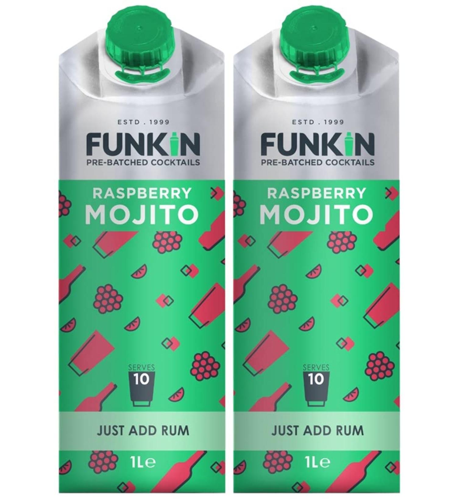  Funkin Funkin Raspberry Mojito Mixer 1 Litre (Pack of 2) - Buy Online on GoSupps.com