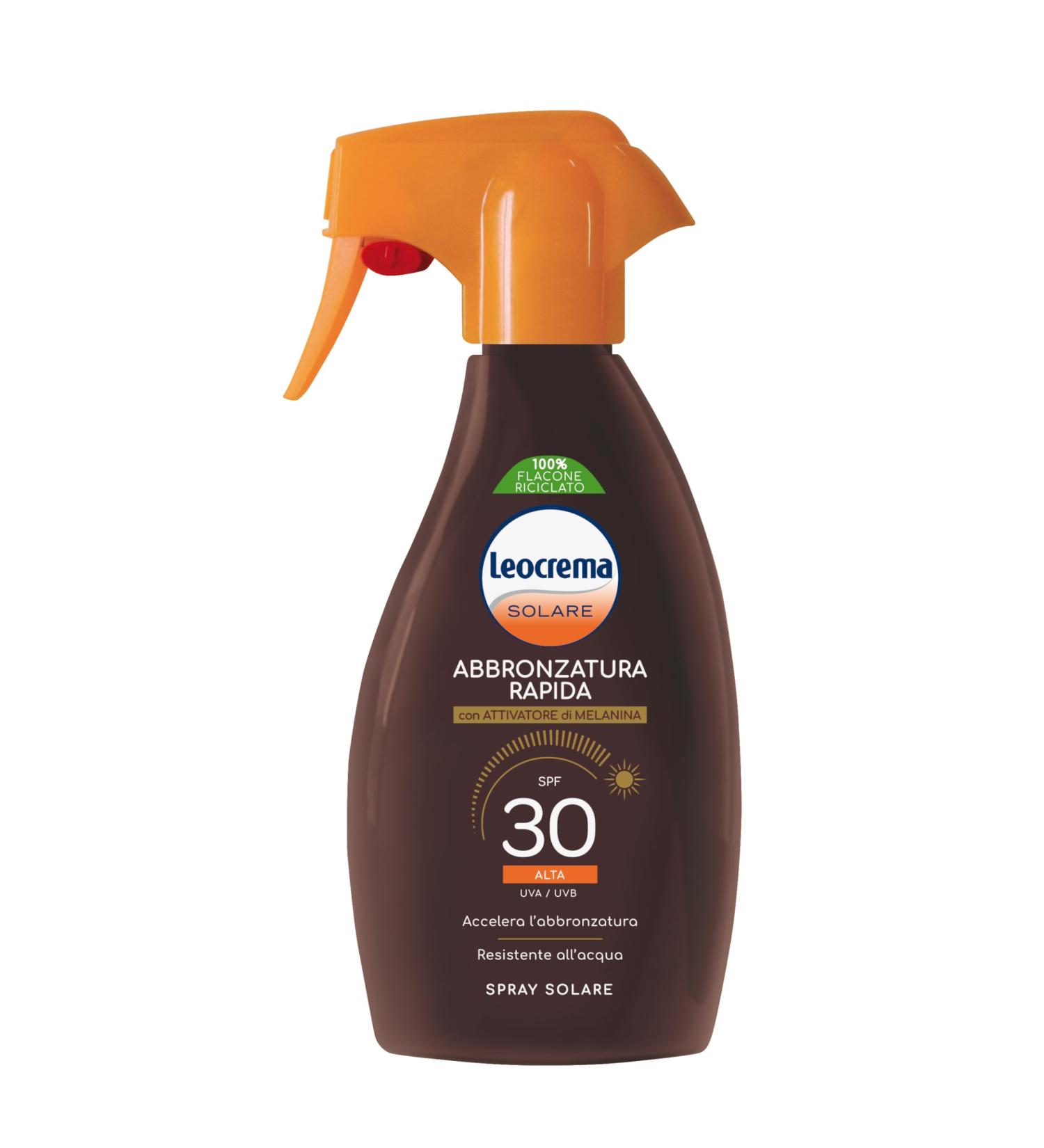  Leocrema Leocrema - Tanning Sunscreen SPF 30 with melanin activator fast absorption and water resistant 250 ml - Buy Online on GoSupps.com