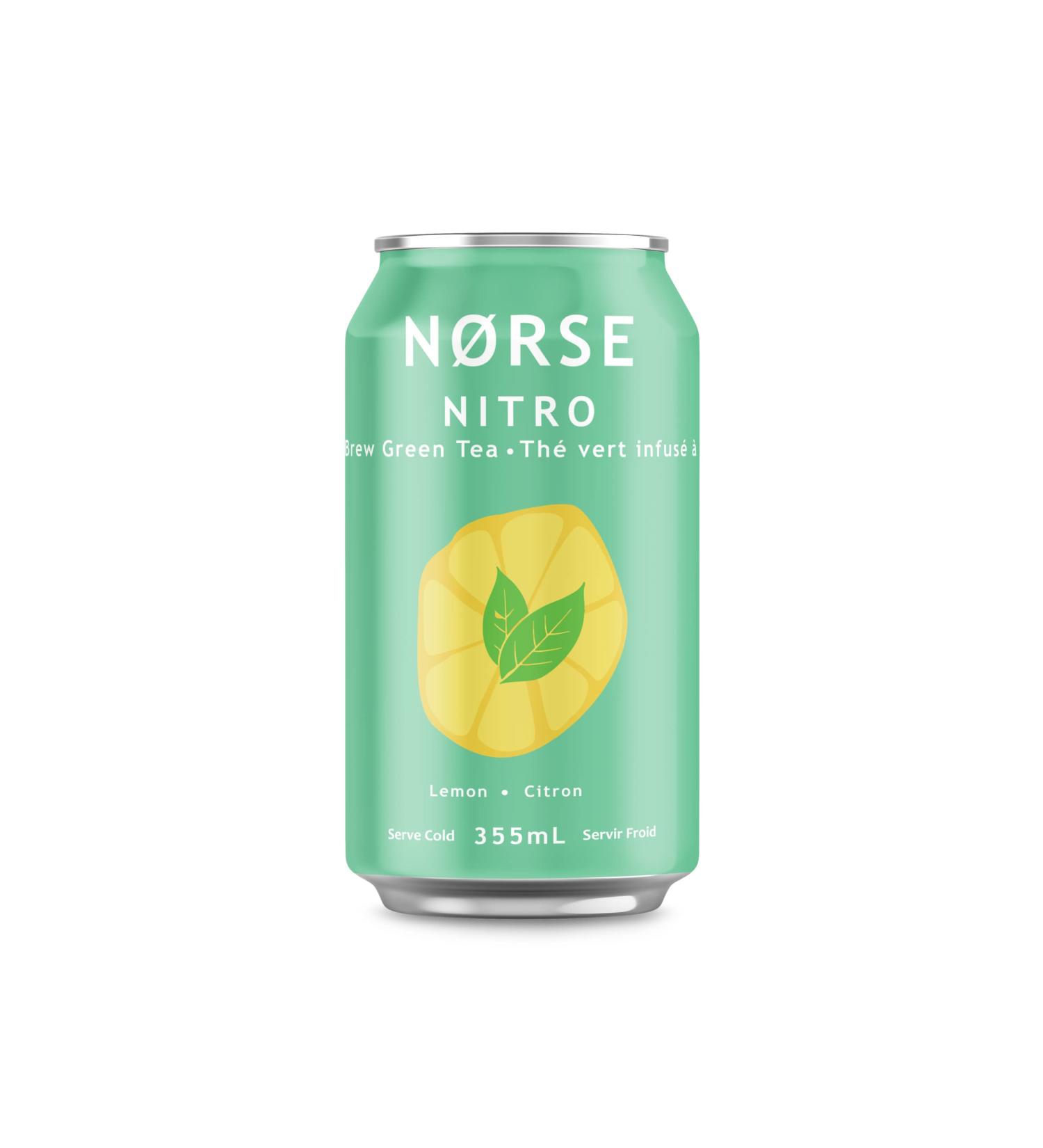 Norse Nitro Cold Brew Green Tea with Lemon Brewed in Canada 355ml can - Buy Online on GoSupps.com
