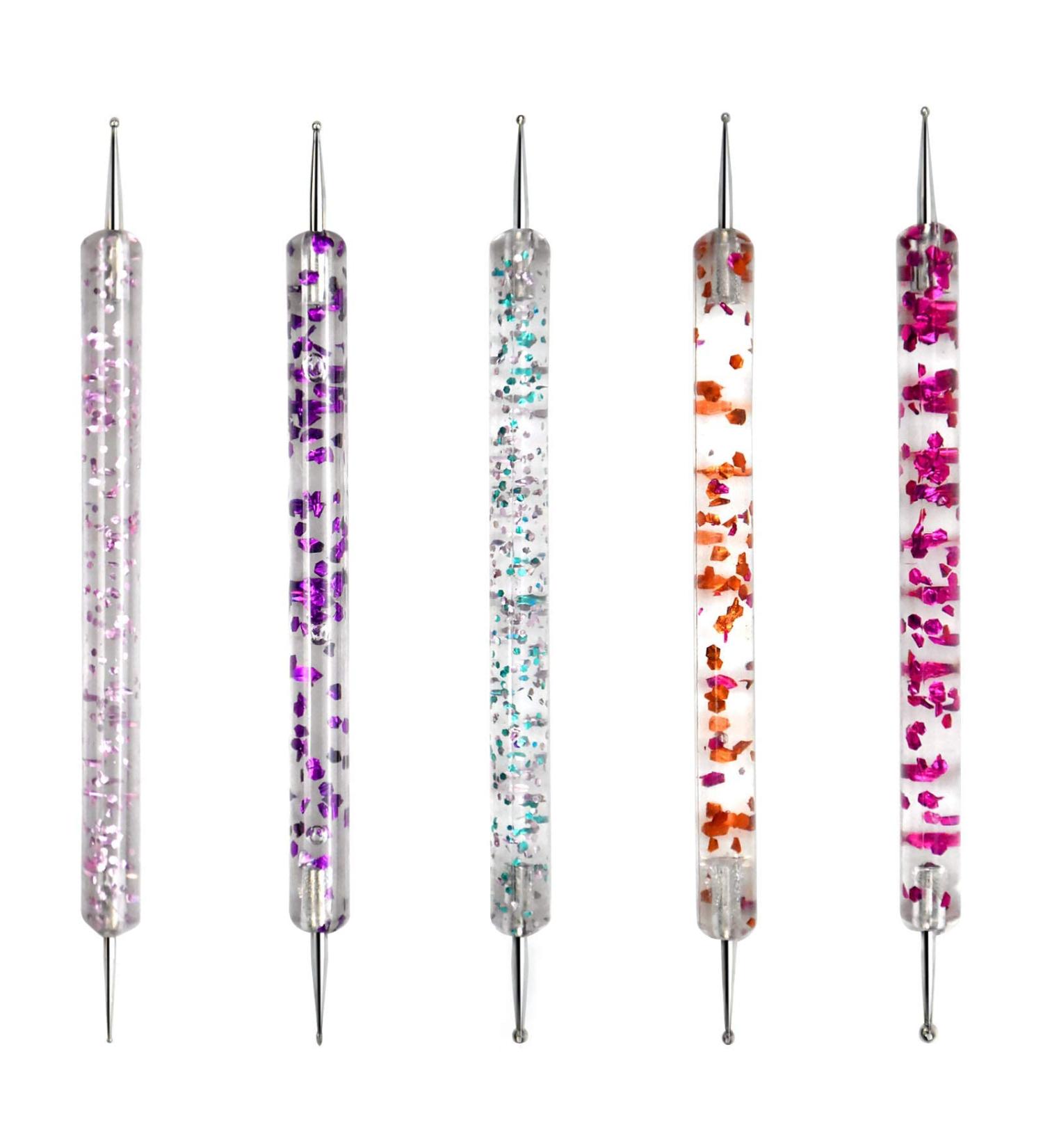 5-Piece Nail Puncture Pen Set | Nail Art Tools for Perfect Gel Polish Decoration | Manicure Carving & Point Tools - Buy Online on GoSupps.com