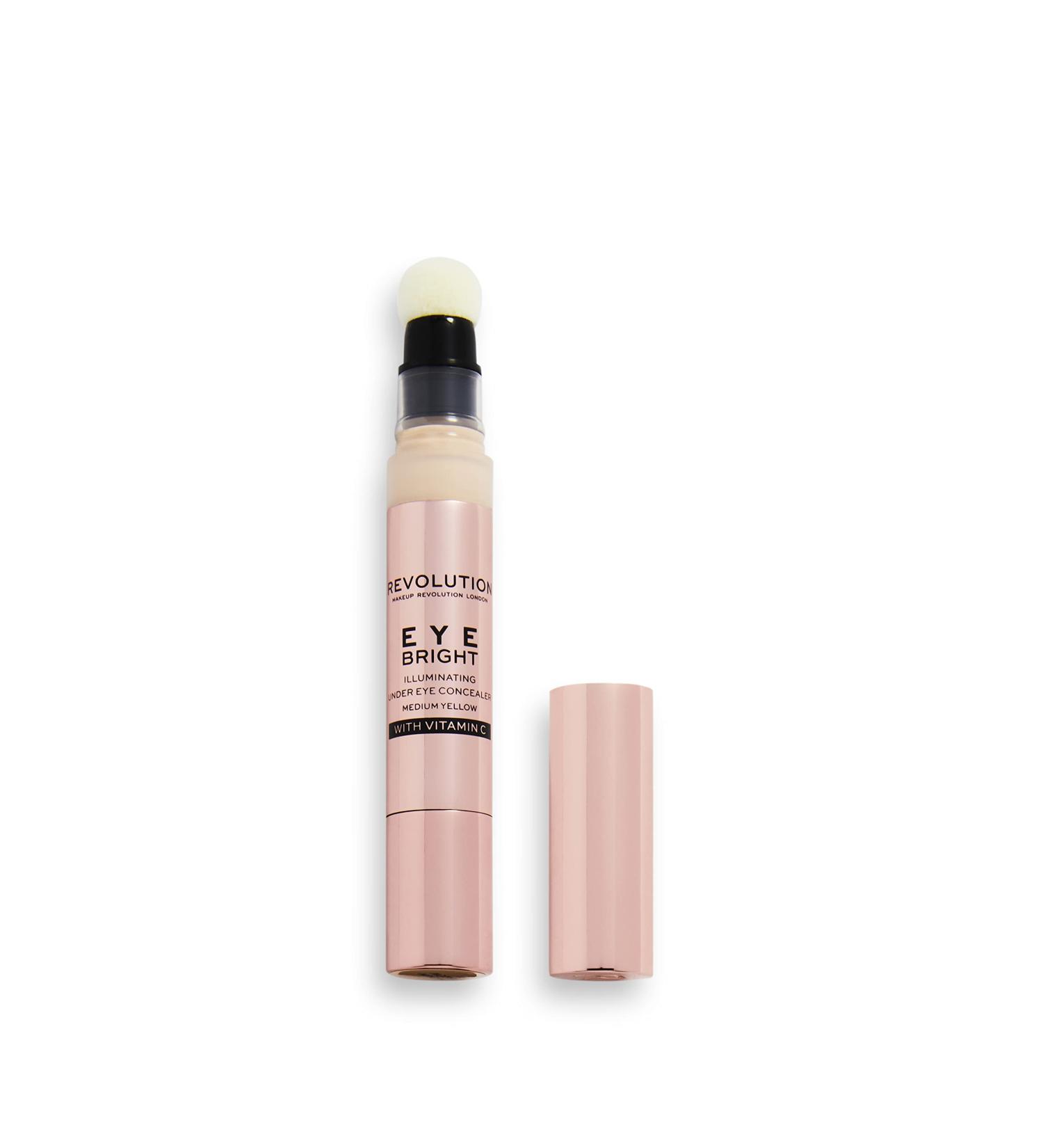 Makeup Revolution Eye Bright Concealer Medium Yellow 3ml Medium Yellow 1 pieces (1Pack)