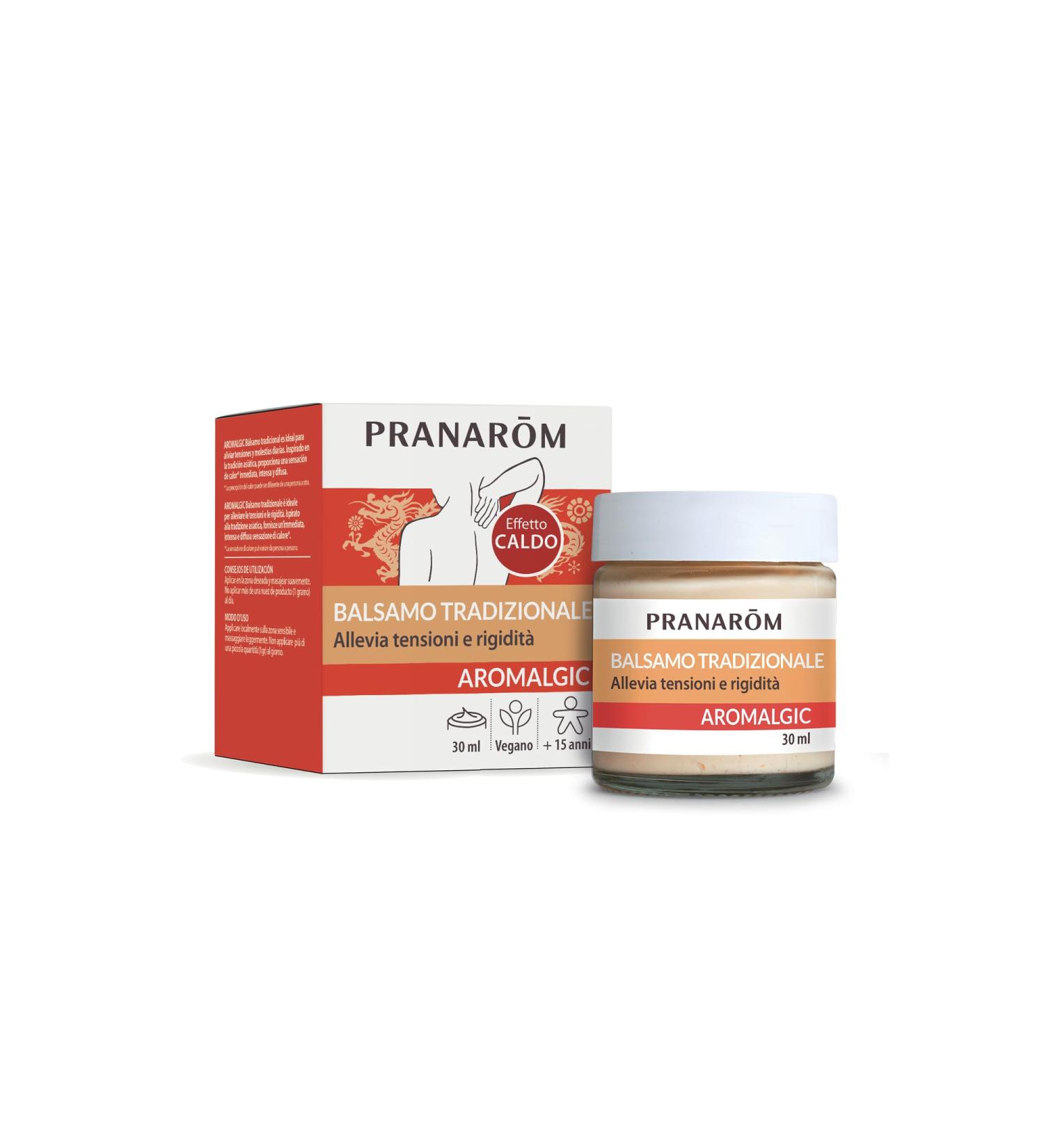 PRANARÔM - Aromalgic - Traditional balsam - Articolazioni e muscoli - Effeto riscaldante - With organic essences OECT - 30 ml