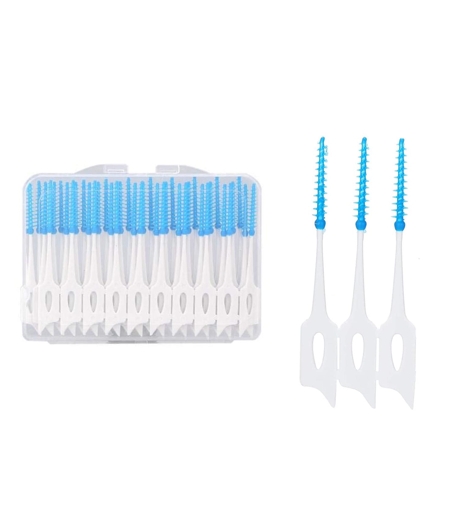 Interdental Brushes - 20-Piece Tooth Cleaning Set for Gaps | Blue Dental Brushes for Optimal Oral Care - Buy Online on GoSupps.com