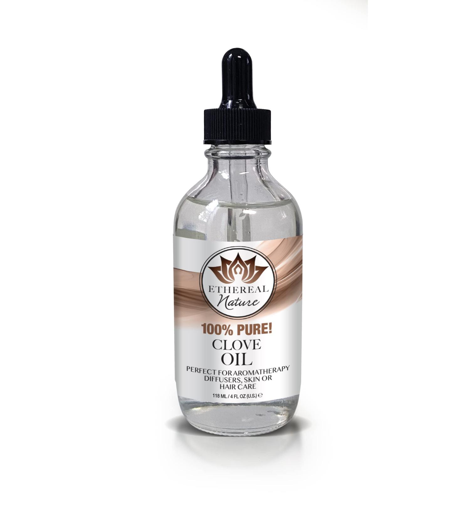Ethereal Nature 100% Pure Clove Oil Aromatherapy Skin & Hair Care | 4 FL OZ - Shop Now - Buy Online on GoSupps.com