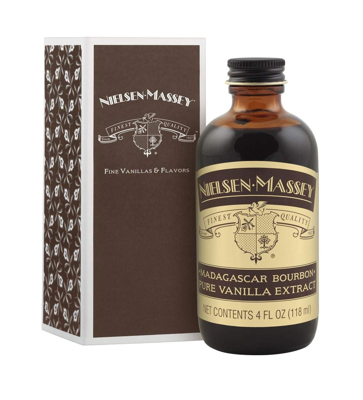 Nielsen-Massey Madagascar Bourbon Pure Vanilla Extract - 4 oz | Premium Baking Flavor - Buy Online on GoSupps.com