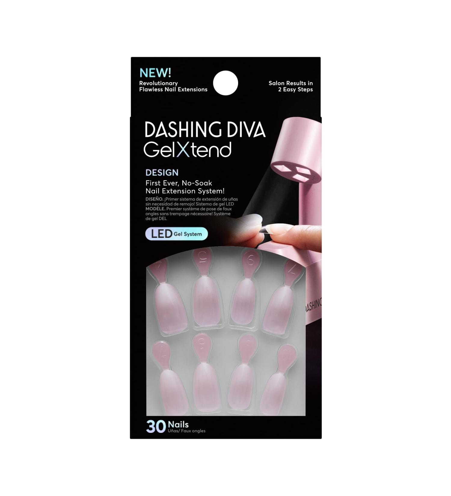 Dashing Diva GelXtend Nail Set - Graceful Girl Nude Ombre - Lasts 14 Days - Easy No-Soak Gel Nails - Shop Now - Buy Online on GoSupps.com