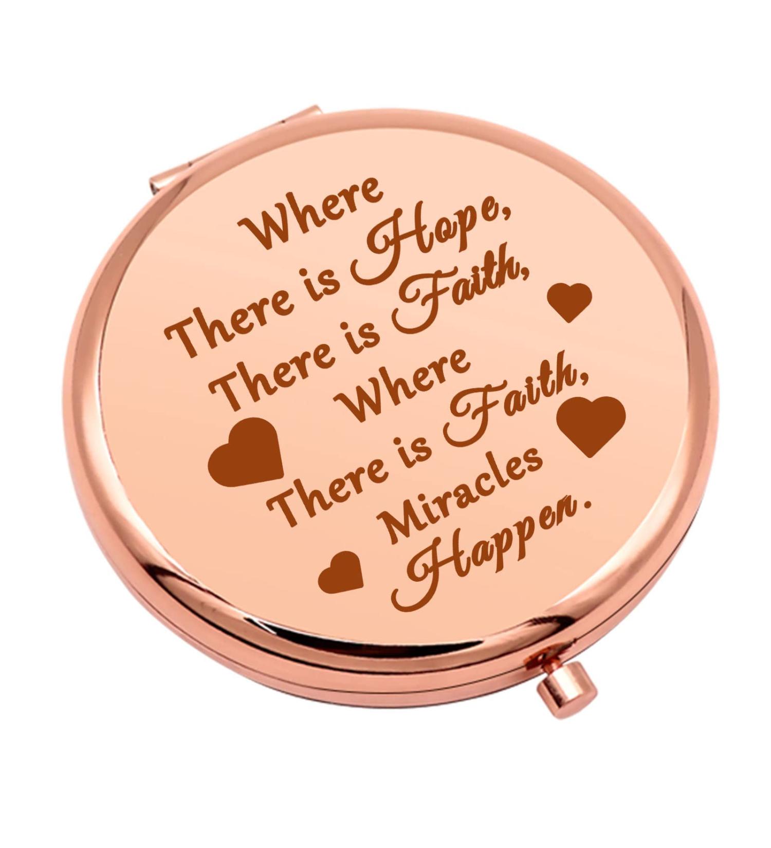 Inspirational Compact Mirror: Encouragement Gift for Women, Girls, Sister, Daughter, Niece, Mom, Aunt - Motivational Makeup Mirror for Friend - Perfect for Graduation & Birthday - Buy Online on GoSupps.com