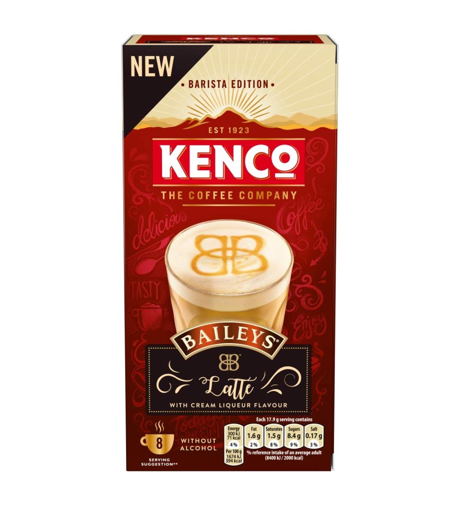 Kenco Kenco Baileys Latte Instant Coffee Bags (Pack of 8)