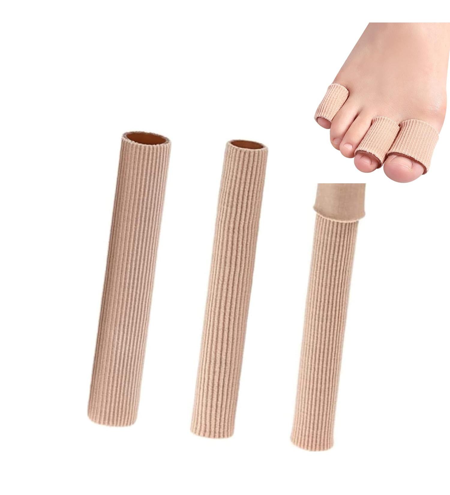 Toe Protection Caps - 3 Silicone Gel Toe Cushions & Finger Tape for Pain Relief Hammer Toe & Callus Support - Buy Online on GoSupps.com