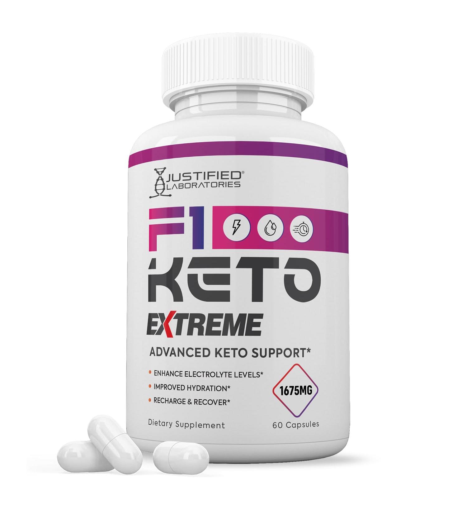 F1 Extreme Pills 1675MG New & Improved Formula Contains Apple Cider Vinegar Extra Virgin Olive Oil Powder Green Tea Leaf 60 Capsules - Buy Online on GoSupps.com