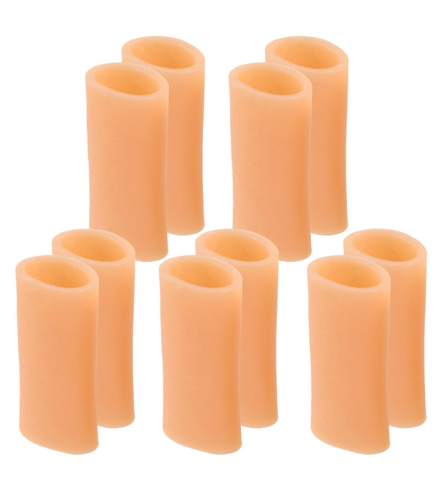 Buy Finger Tube Sleeves - 5 Pairs Silicone Protectors for Golf Basketball Rugby & Writing - Cracked Finger Relief - Khaki 2 Inch - International Shipping Available - Buy Online on GoSupps.com
