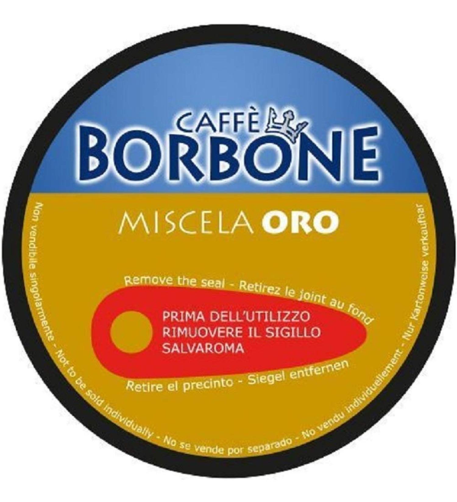 EUROCHIBI CAFF BORBONE - Gold mix - Box of 90 compatible Dolce Gusto capsules 7 g