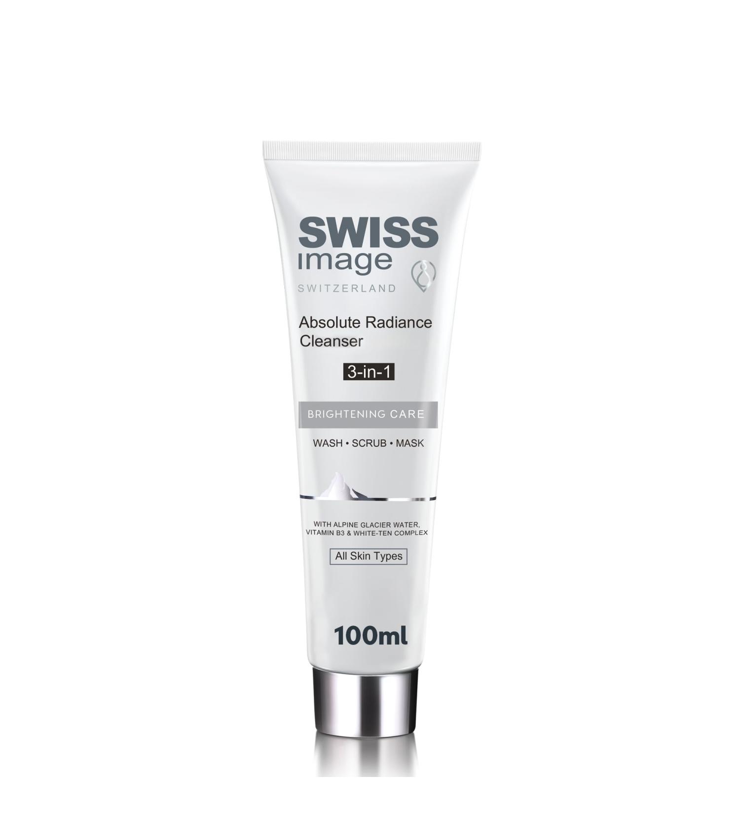 SWISS IMAGE Whitening Care - 3 in 1 Lightening Makeup Remover: Cleanser-Scrub-Mask - Natural Ingredients - Paraben and Phthalate Free - 100ml - Buy Online on GoSupps.com