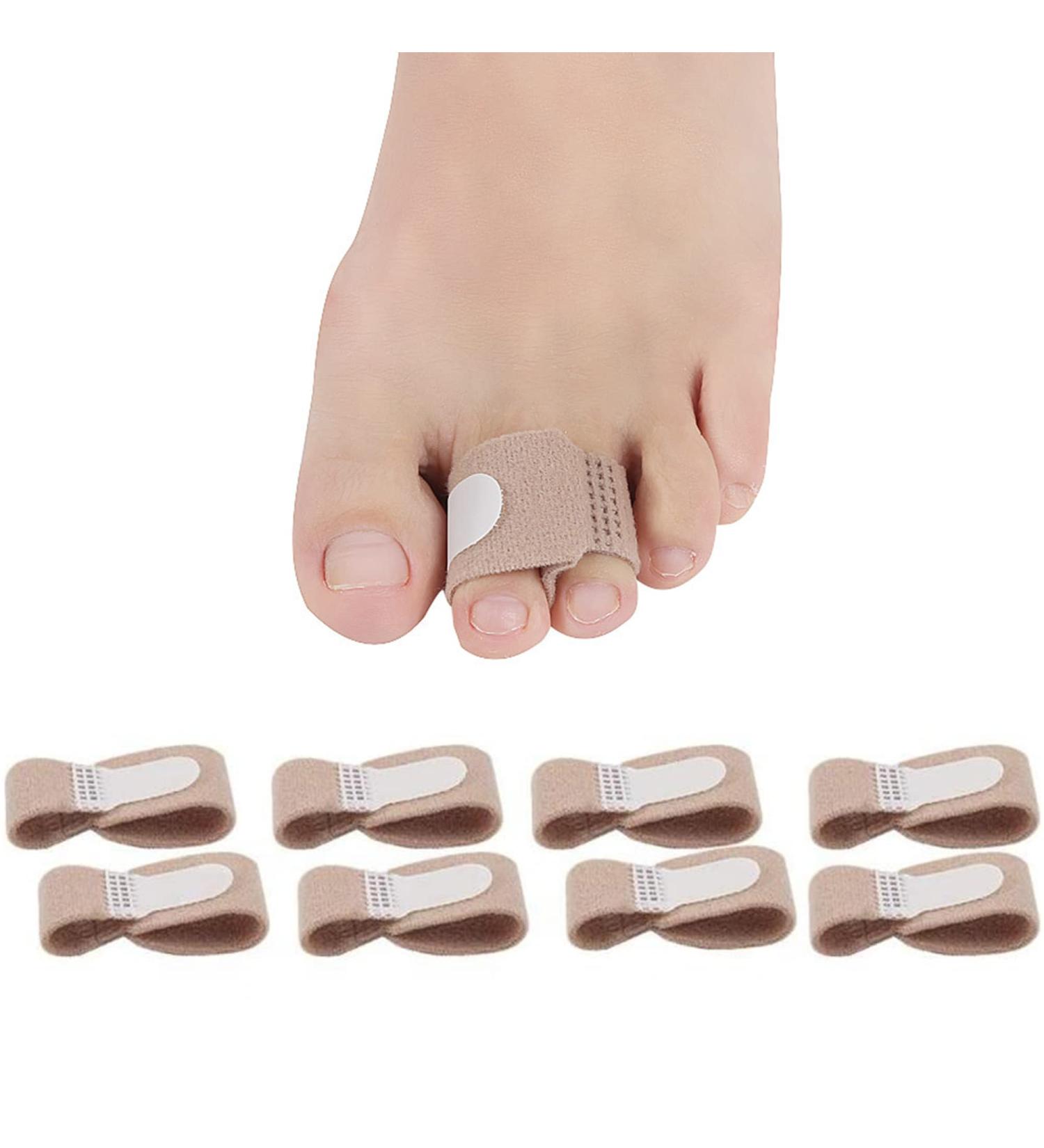 CXAFQ 8PCS Toe Straightener Straps - Toe Correction Wraps for Curved Hammer & Overlapping Toes - International Shipping Available - Buy Online on GoSupps.com