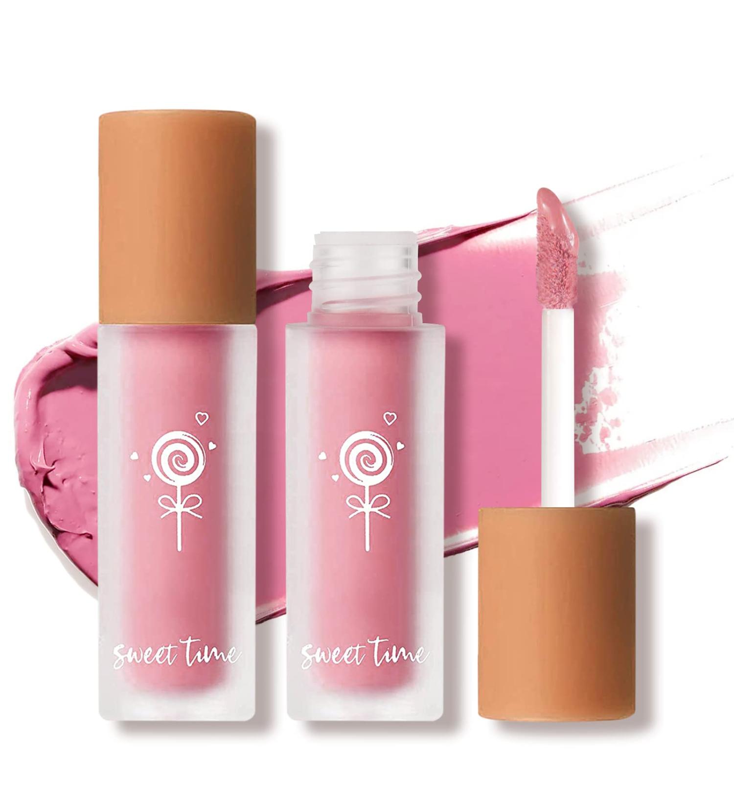 Anglicolor Blush Matte Liquid Blush High Pigment Blush makeup Cream Blush Liquid Easy to Blend Velvet Blush Natural and Long-lasting Milk Blush for Cheeks(2pc # 02) - Buy Online on GoSupps.com