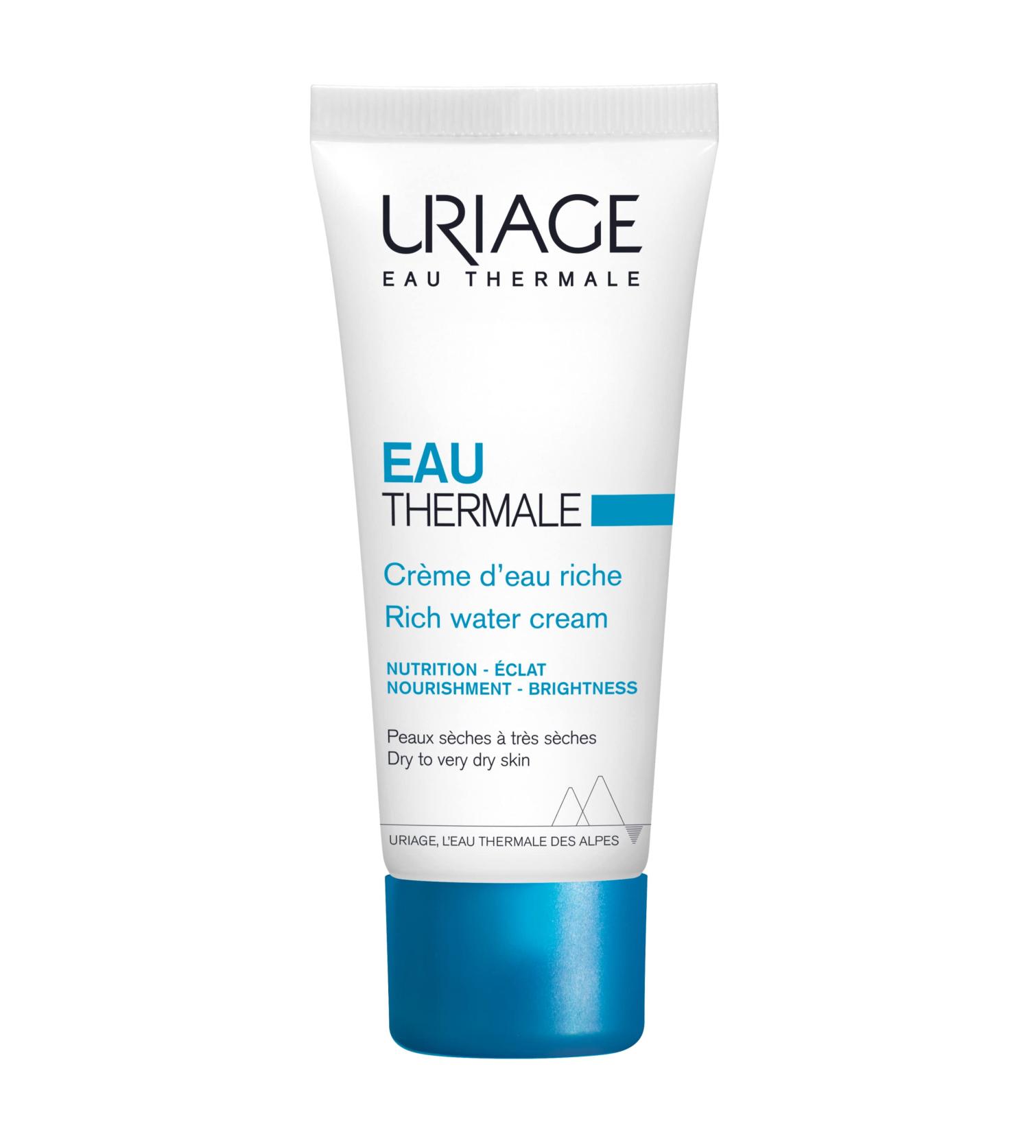 URIAGE Thermal Rich Water Cream 1.35 fl.oz. | Hydrating Shea Butter Moisturizer for Dry Skin | 24hr Daily Moisture | Deep Hydration Facial Care - Buy Online on GoSupps.com