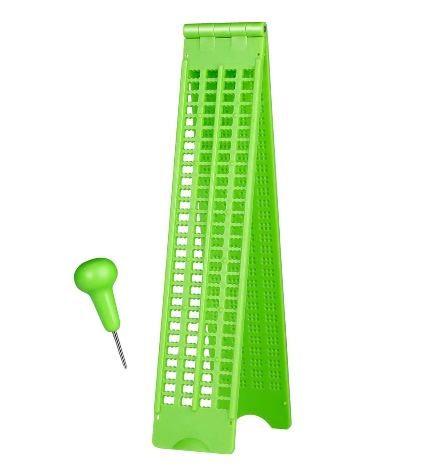 Movkzacv Braille Writing Slate | Portable Light Braille Learning Kit & Stylus - Ideal for Accessible Education - Buy Online on GoSupps.com