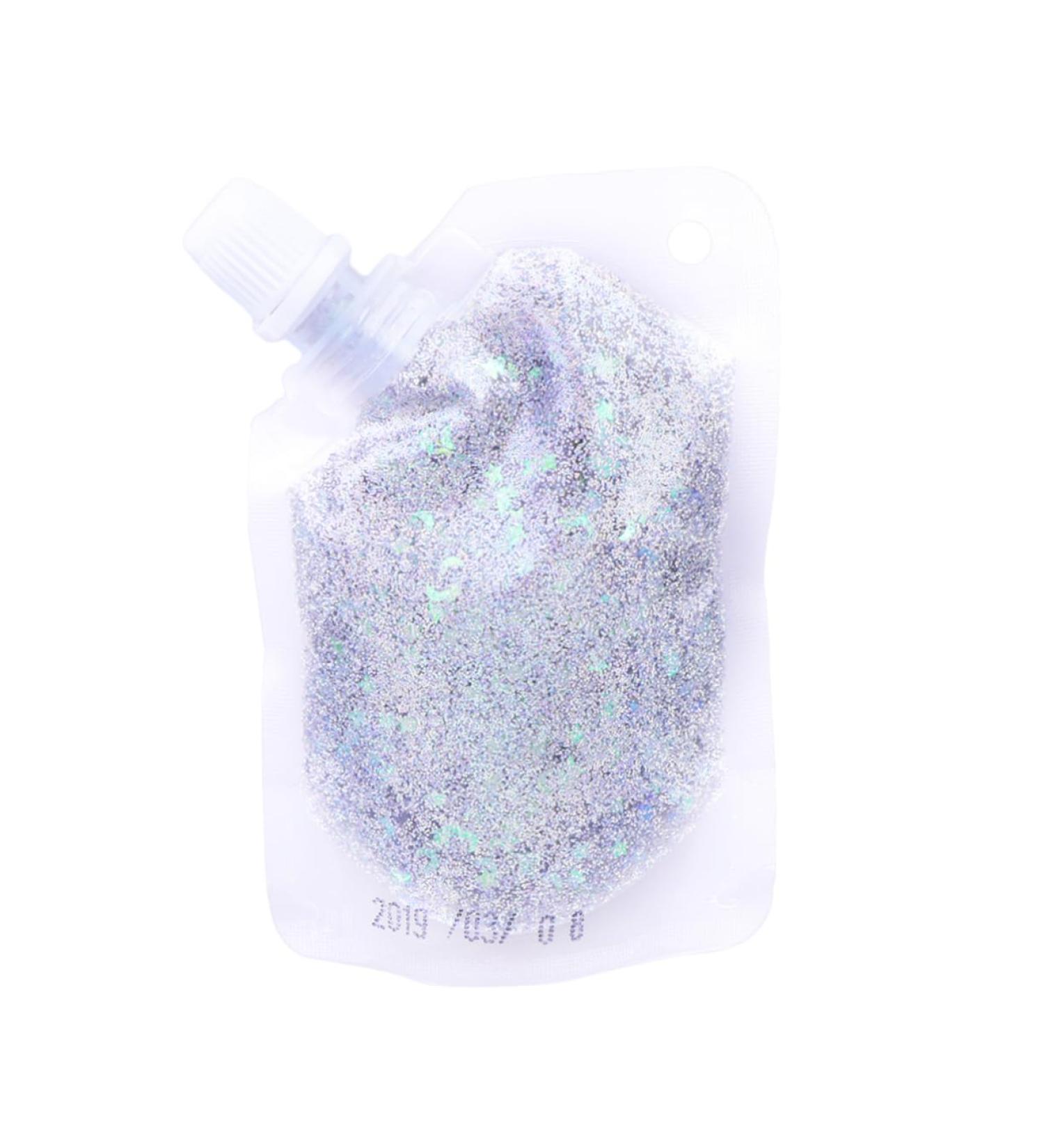 Buy Sequins Gel for Shimmer Eyeshadow - Chunky Glitter Makeup for Face & Eyes | Pearlescent Sequin Gel - Buy Online on GoSupps.com