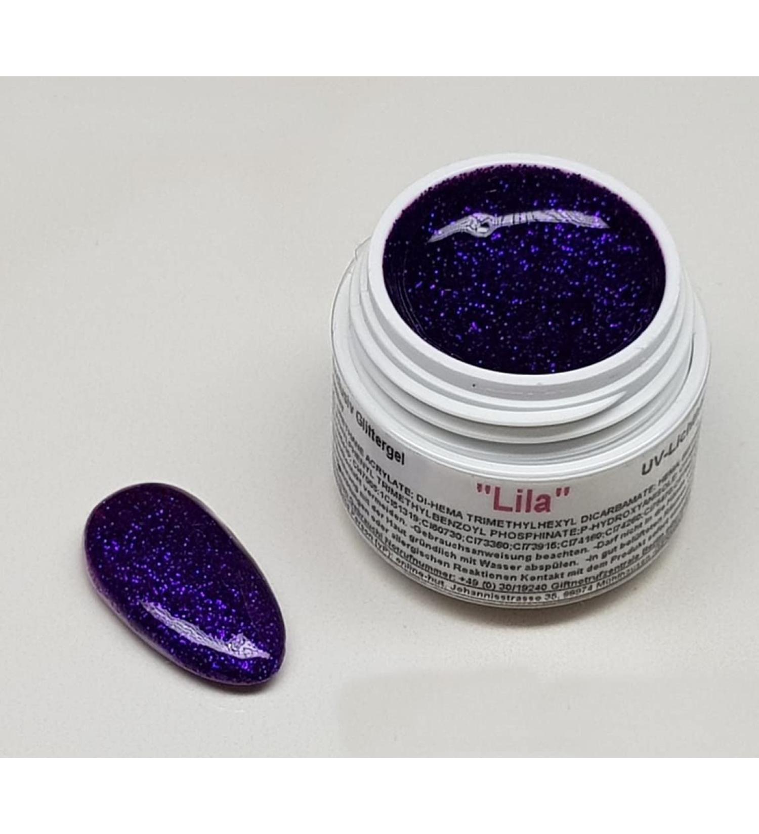 Shop 5ml UV Exclusiv Purple Glitter Gel | International Shipping Available - Buy Online on GoSupps.com