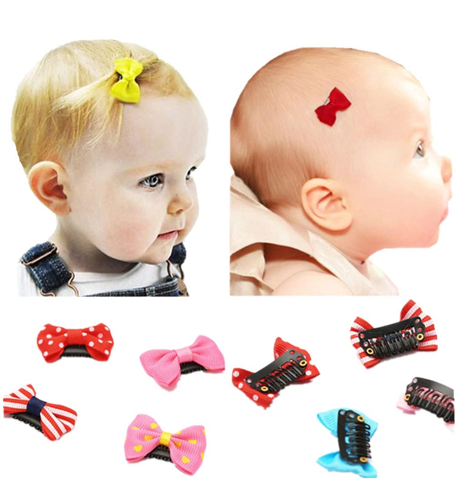10pcs Flower Bow Hair Clips for Girls & Toddlers | Stylish Hair Accessories - International Shipping Available - Buy Online on GoSupps.com