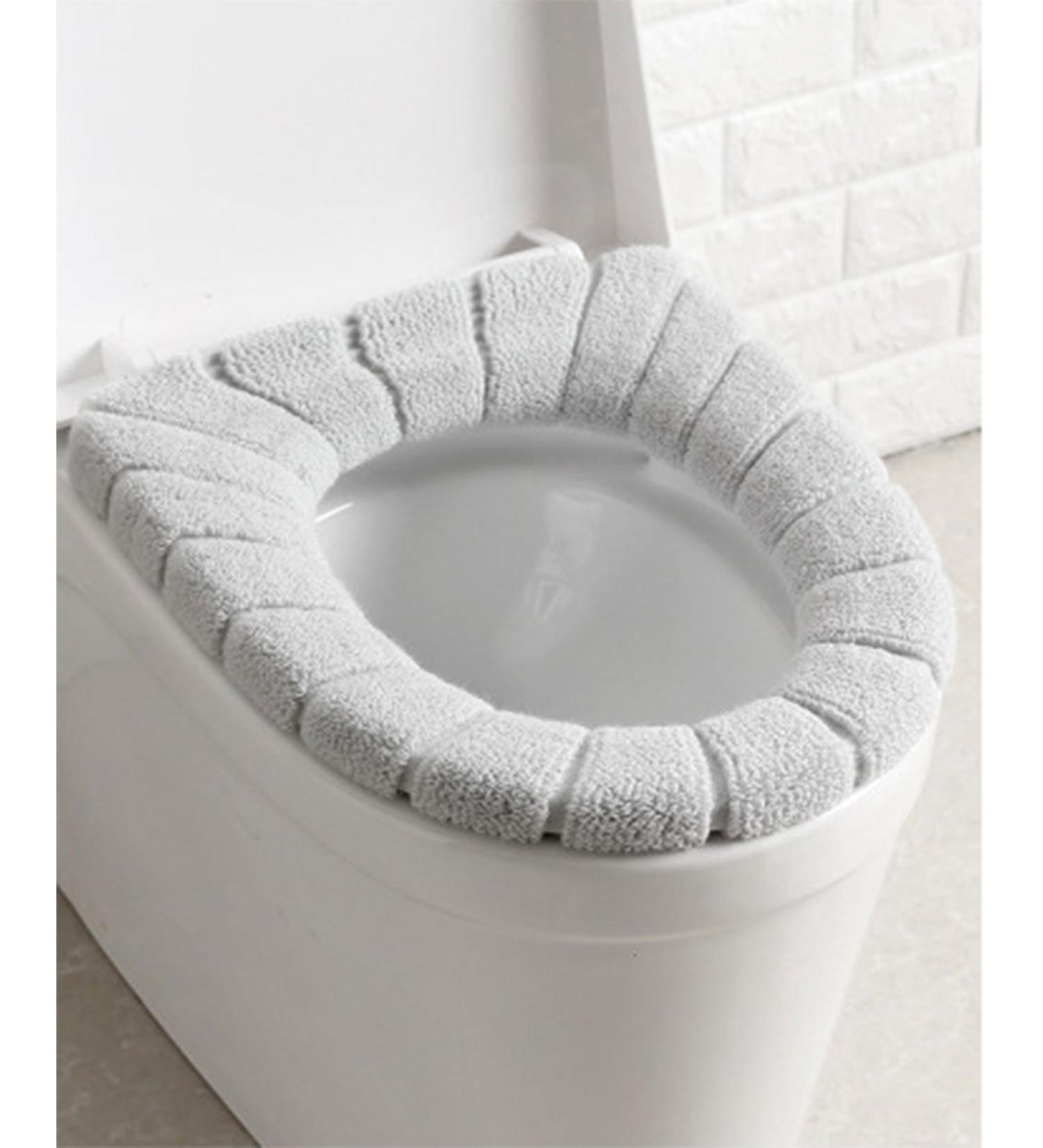Daycount Soft Toilet Mat Soft Warm Toilet Seat Heated Closestool Pad Washable Toilet Seat Cover Bathroom Product (Grey) - Buy Online on GoSupps.com