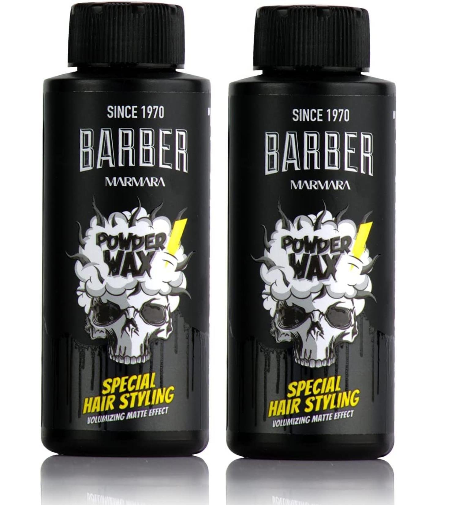 BARBER MARMARA hair powder men 20gr | Hair powder with matt effect for women & men | Styling Powder Matt Look | Hair styling | Barber Shop Volume powder (Pack of 2) - Buy Online on GoSupps.com