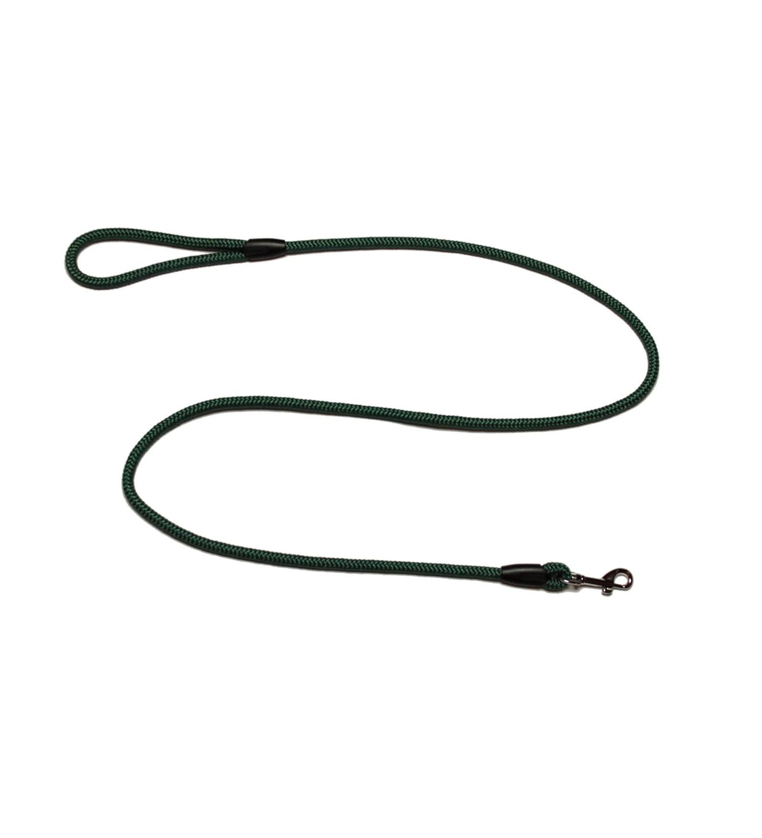 Leash - rope leash with hand loop Basic 10mm 27 colours 7 lengths (1.55 m fir green) 1.55 m fir green