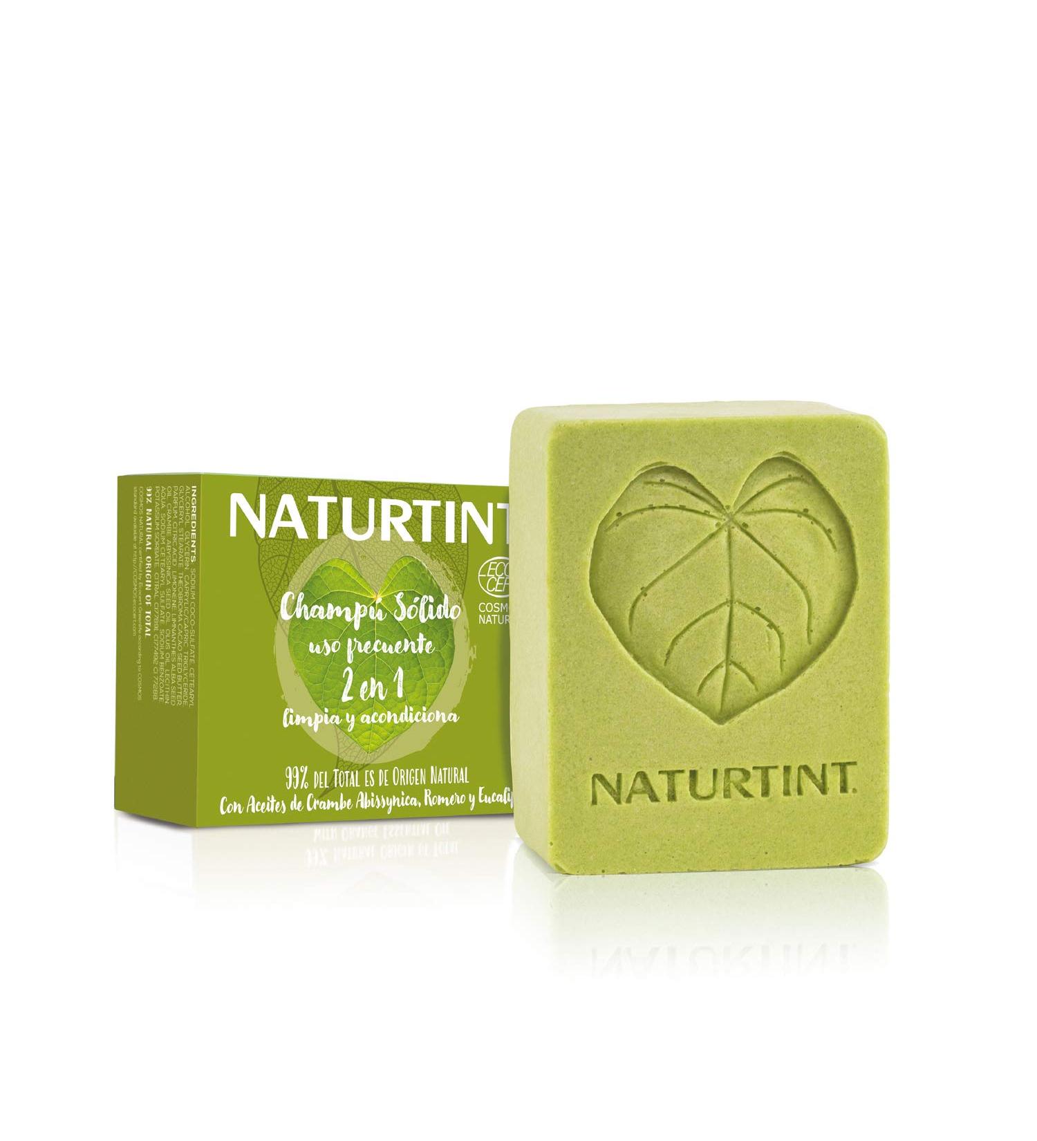  Naturtint Naturtint 2-in-1 Eco Shampoo for Frequent Use - Solid Moisturising / Repairs for Shiny/Strong Hair - Silicone/Paraben-Free - Green 75 ml - Buy Online on GoSupps.com