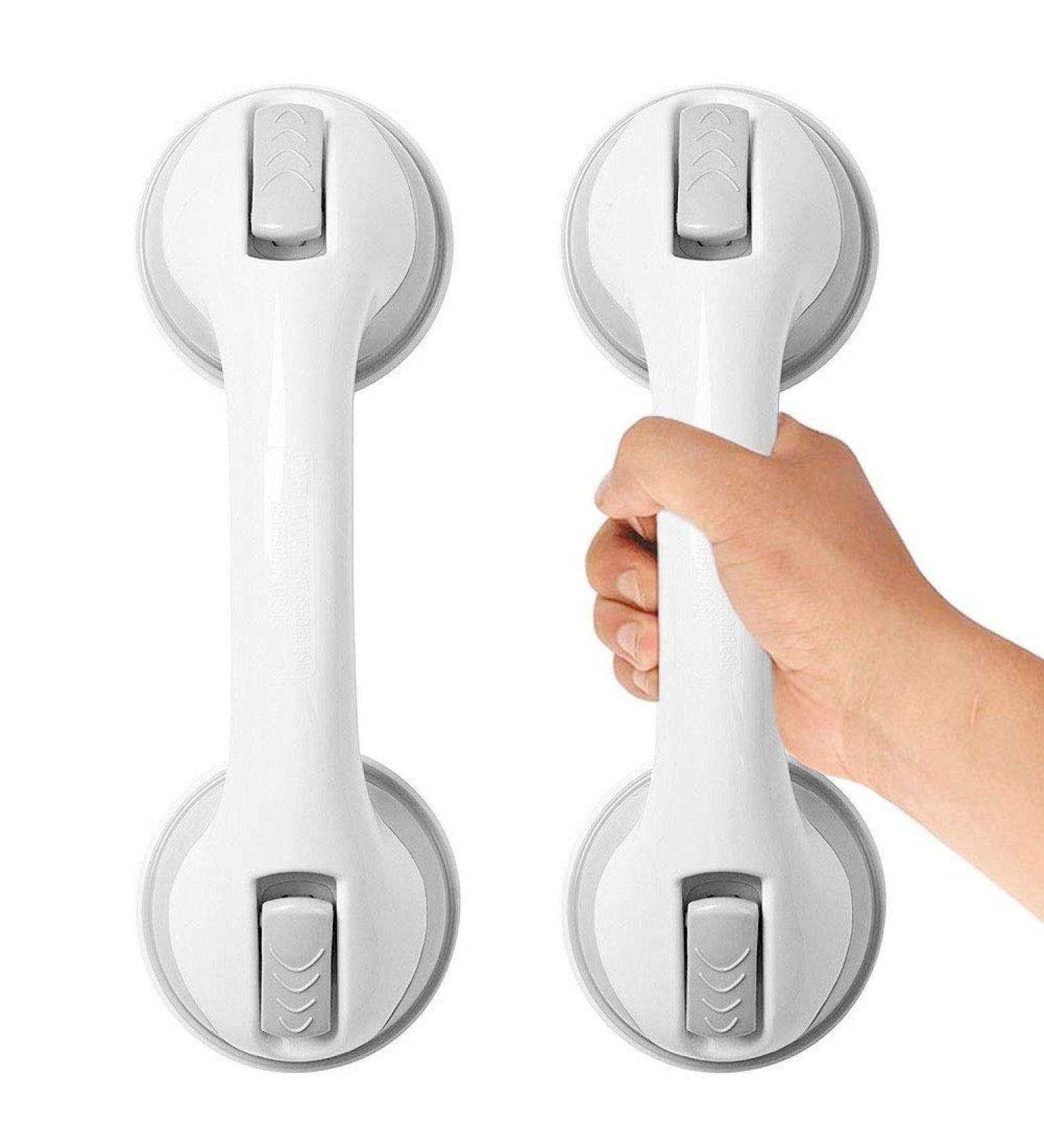 Suction Grab Bars for Shower - Portable Bathroom Handles for Elderly & Children (2 Pack) - Buy Online on GoSupps.com