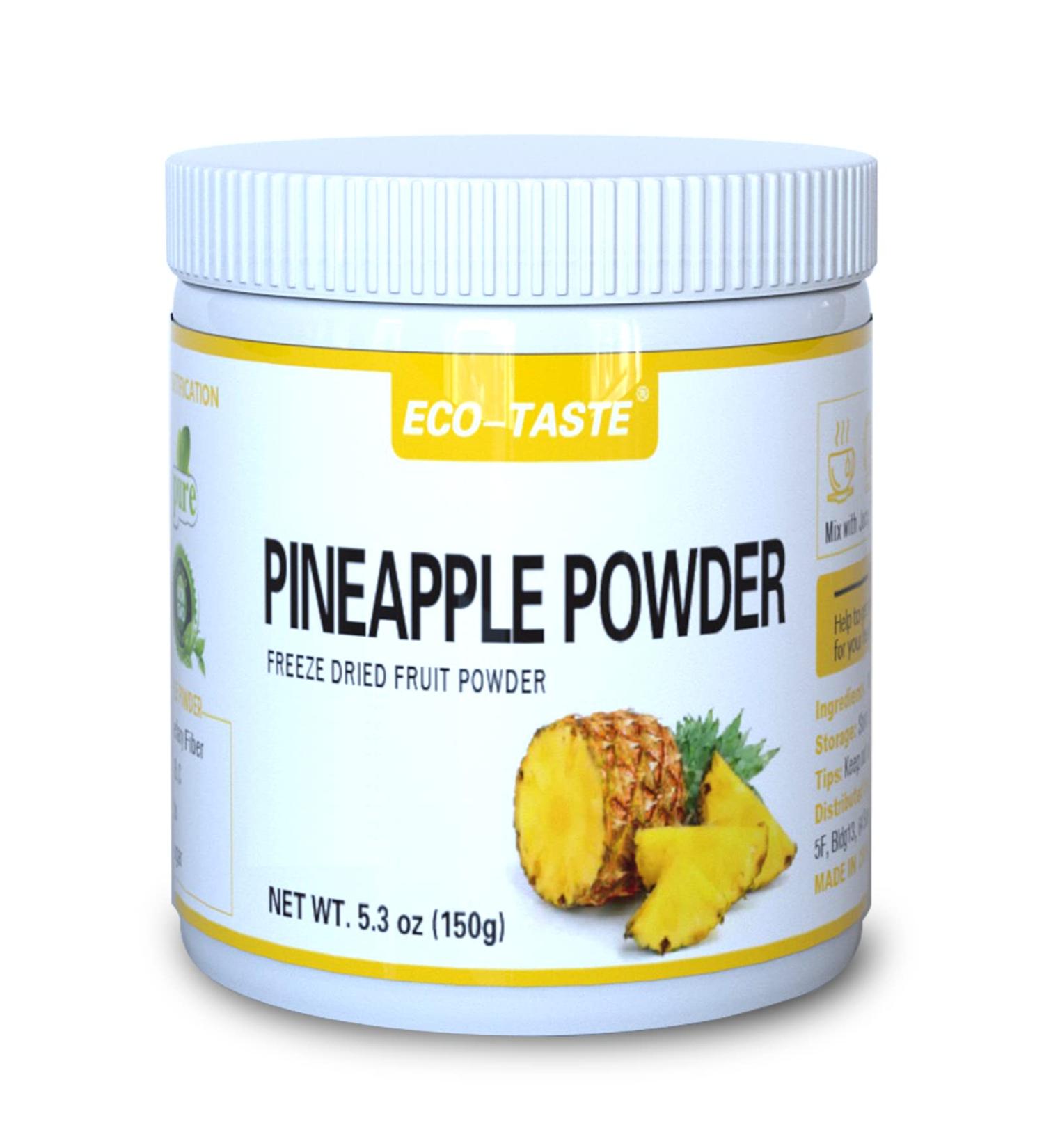 Pineapple Powder 5.3oz (150g) - Pure & Raw, No Additives, Non-GMO - Buy Online on GoSupps.com
