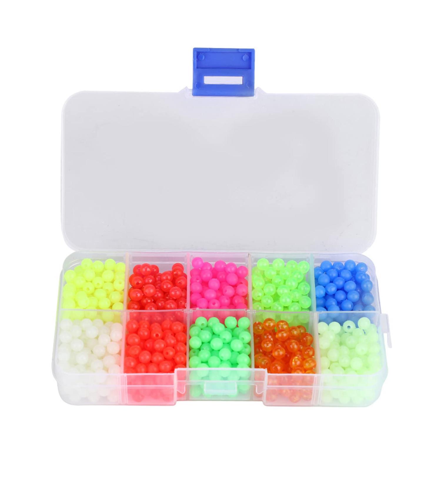 1000Pcs Glow Fishing Beads - Luminous Round Plastic Tackle Beads for Night Fishing - International Shipping Available - Buy Online on GoSupps.com