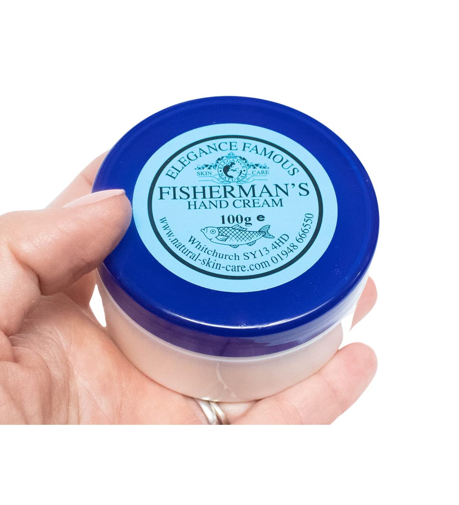 Fishermans Nourishing Hand Cream 100g by Elegance Natural Skin Care Restore and Repair Dry Chapped Outdoor Hands - Buy Online on GoSupps.com