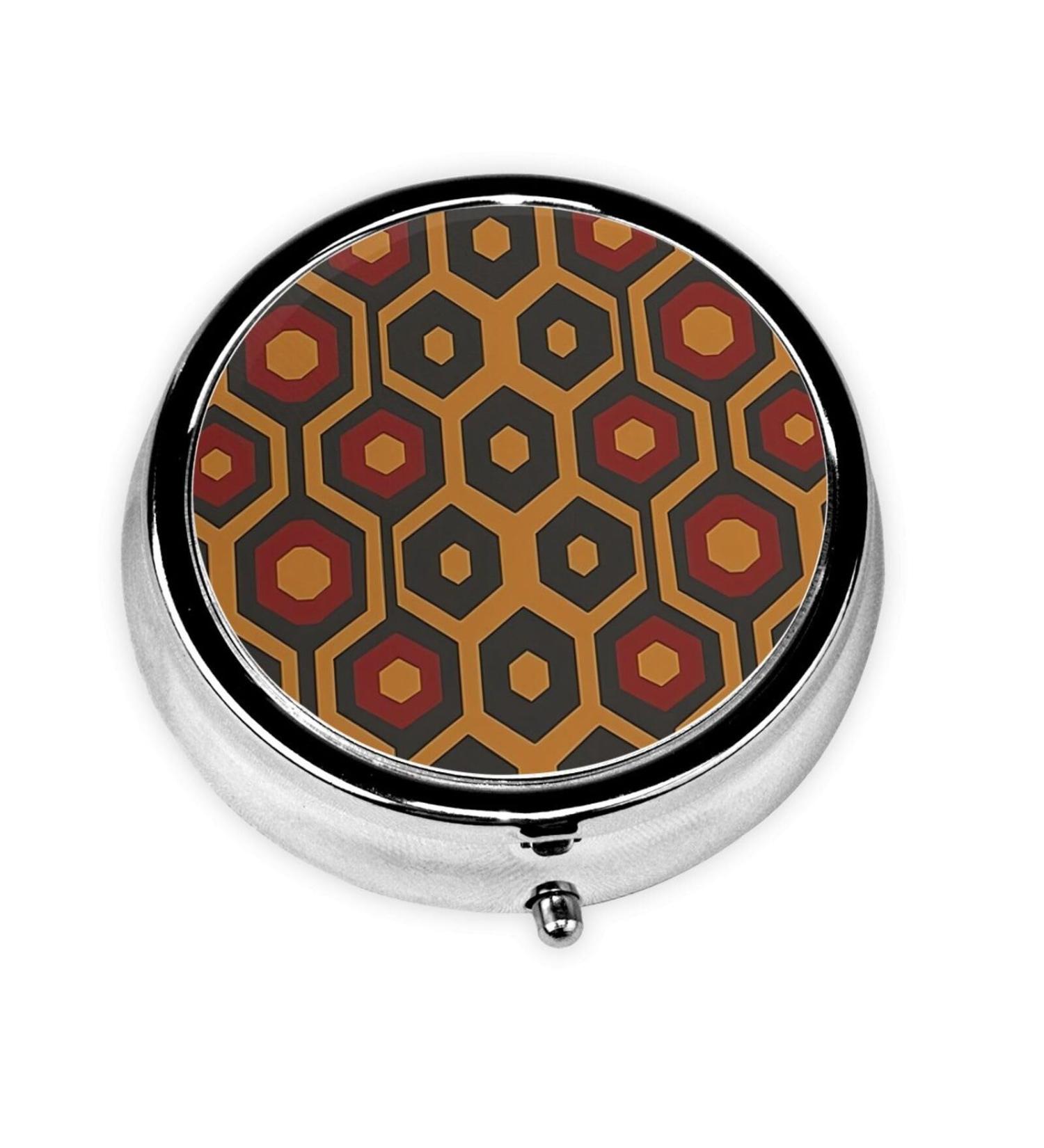 Shiny Portable Metal Pill Box | Round Mini 3-Compartment Design for Small Pills | Travel Essential - Buy Online on GoSupps.com