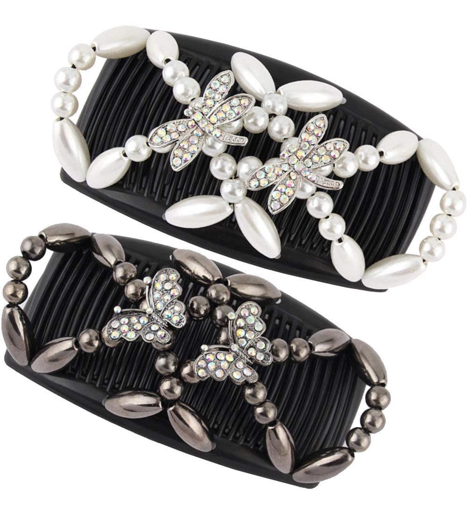 Buy MAYBEAN Butterfly Hair Clips & Combs - 2-Piece Set for Women & Girls | Stylish DIY Hair Accessories - International Shipping - Buy Online on GoSupps.com