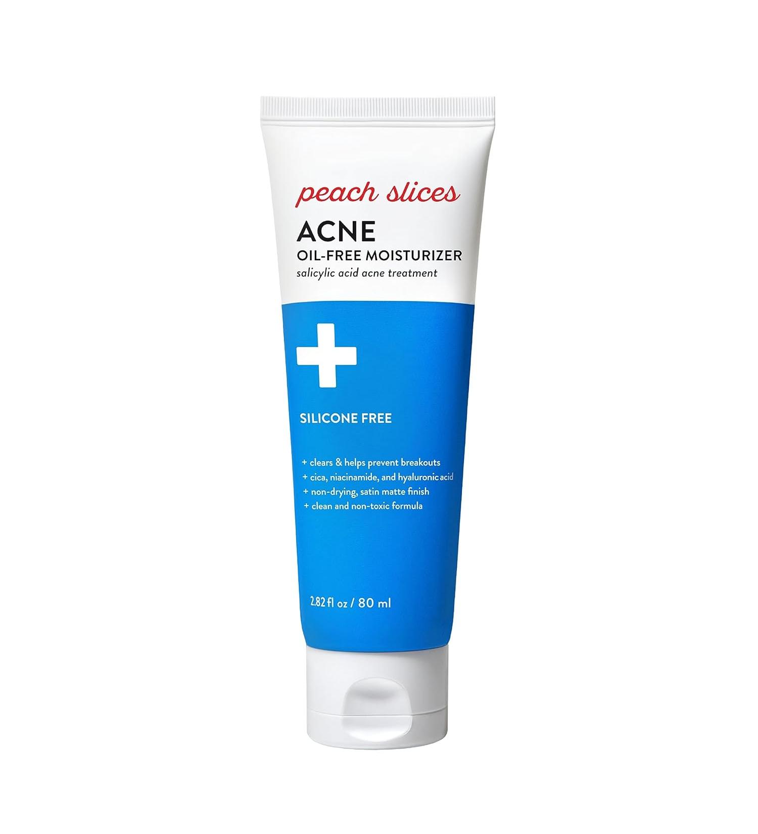 Peach Slices Acne Prevention Oil-Free Moisturizer | Pore Minimizing | Satin Matte Finish | 2.8 oz - Buy Online on GoSupps.com