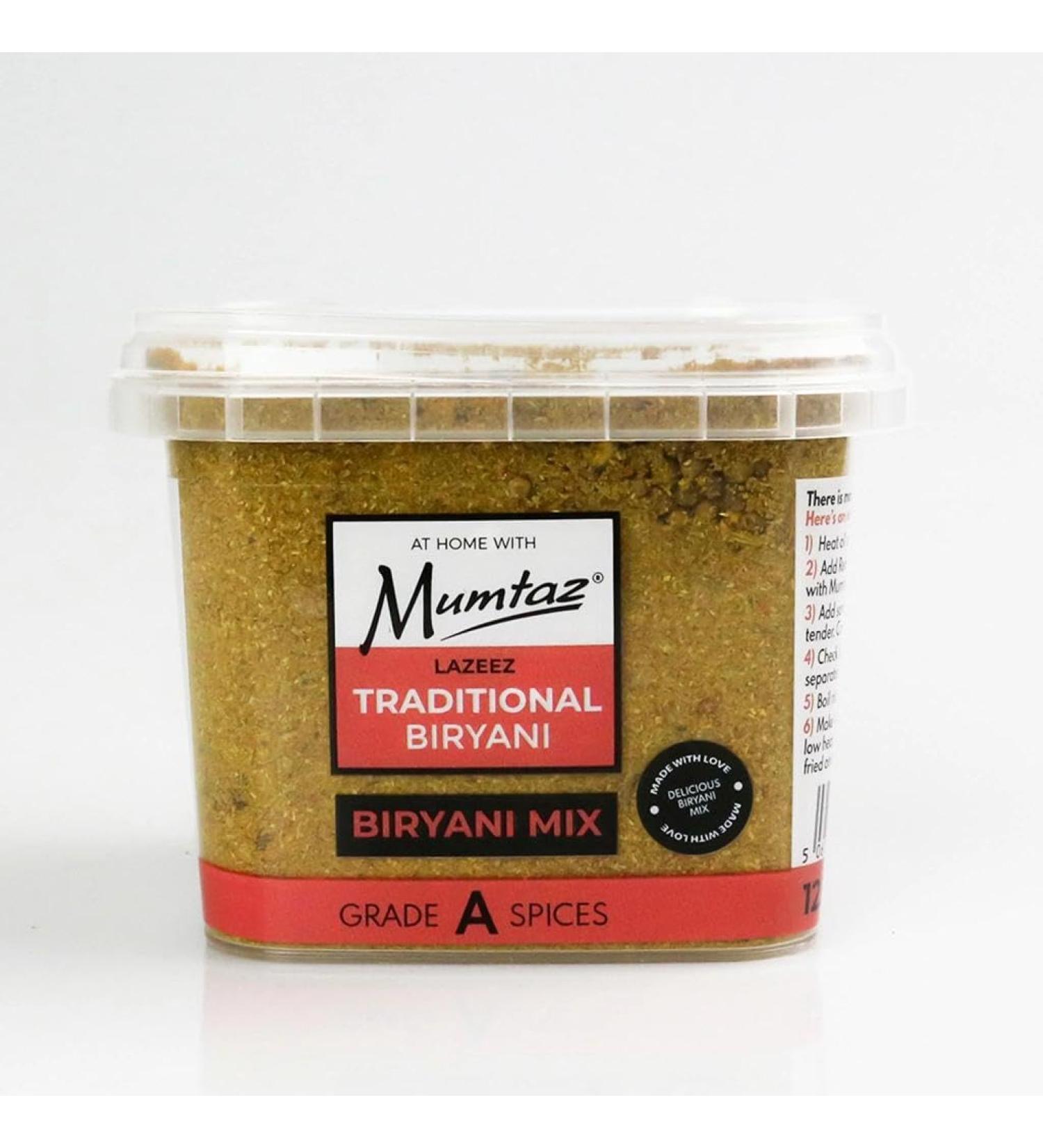 Mumtaz TRADITIONAL BIRYANI Spice Mix 125g | Reusable Resealable Tub - Buy Online on GoSupps.com