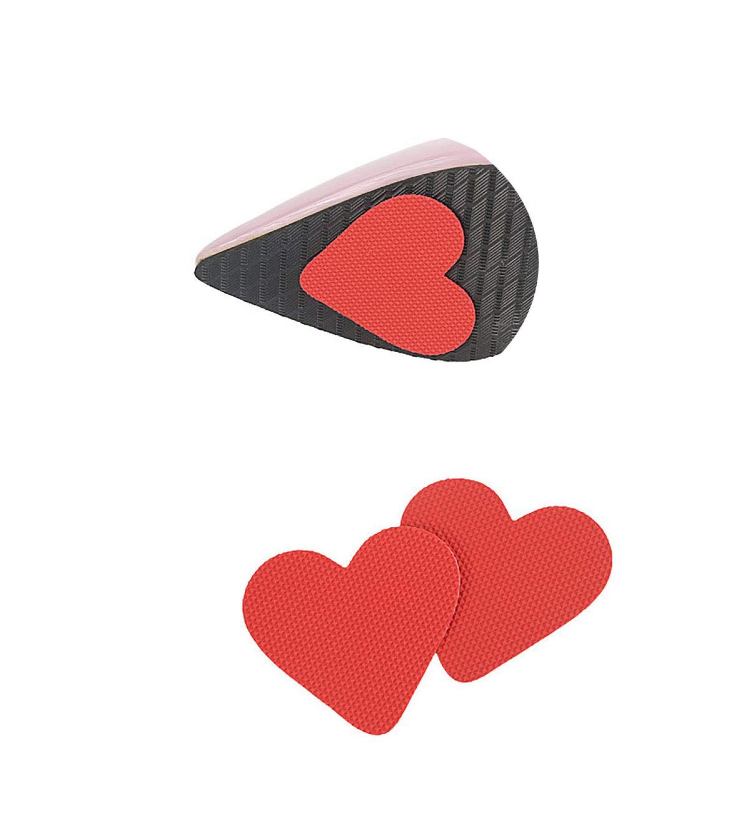 6 Pairs Red Heart-Shaped Non-Slip Shoe Grips for Men & Women | Wear-Resistant Sole Protector Pads - Buy Online on GoSupps.com