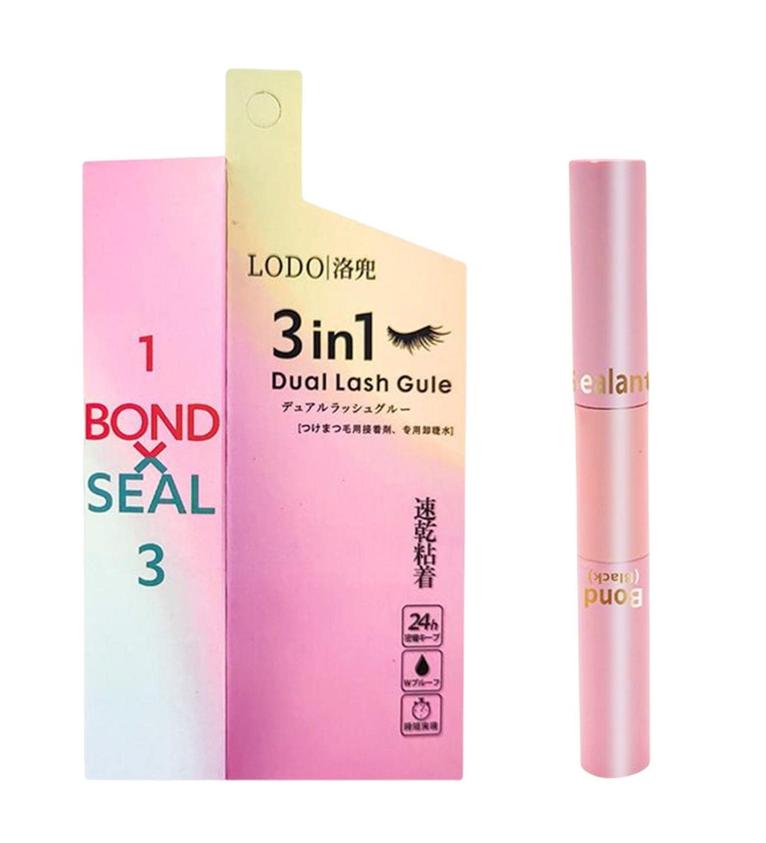 Lash Bond and Seal Seal Lash Glue Dual-Ended Long Lasting DIY Eyelash Extensions Adhesive Individual Lash Glue for Sensitive Eyes and Cluster Eyelash - Buy Online on GoSupps.com