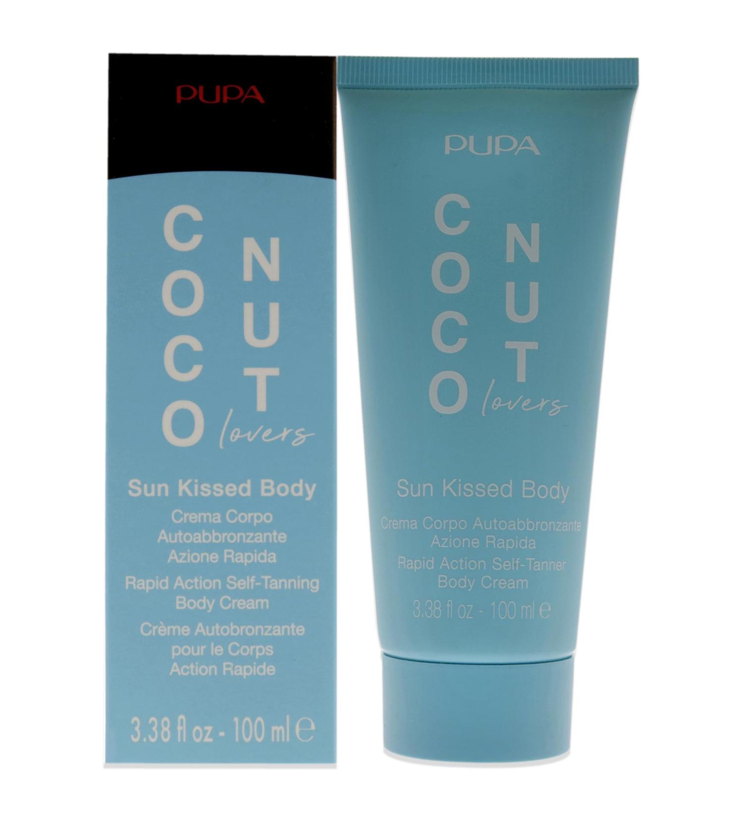 PUPA Milano Coconut Lovers Sun Kissed Body Tanner - Shea Butter Formula for Moisturizing & Natural Tan - 3.38 oz Self Tanner - Buy Online on GoSupps.com