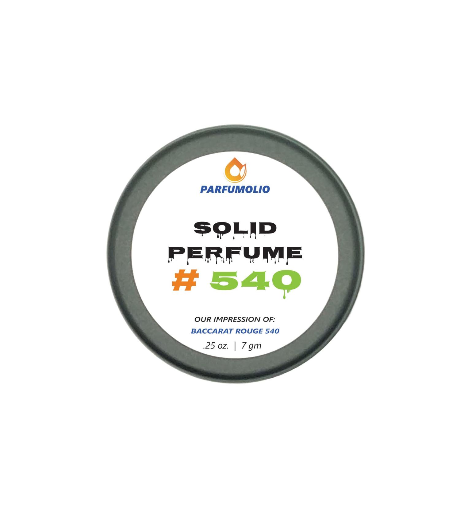 Solid Perfume #540 Inspired by Baccarat 540 Replica Fragrance Unisex Portable Non-Spill Fragrance Concentrated Long Lasting Dupe 7gm / 0.25 oz - Buy Online on GoSupps.com